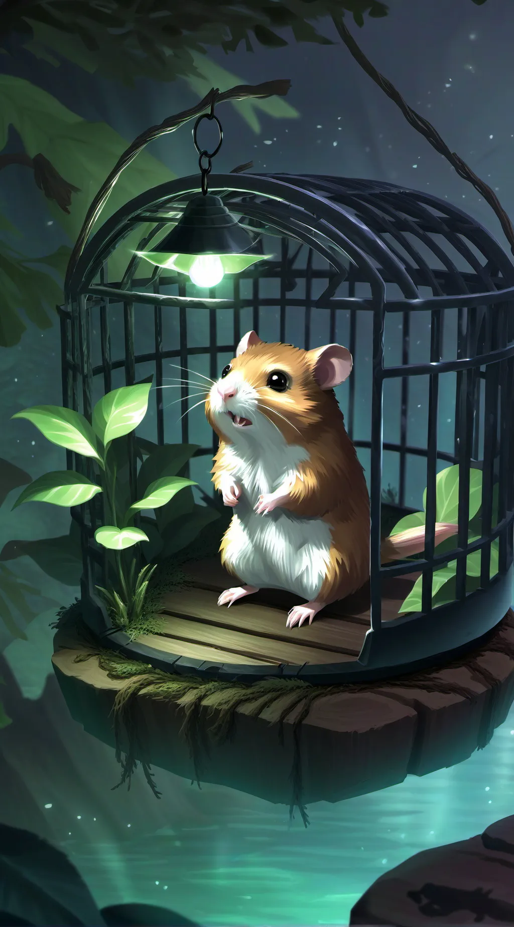 ai character: dumpling! background