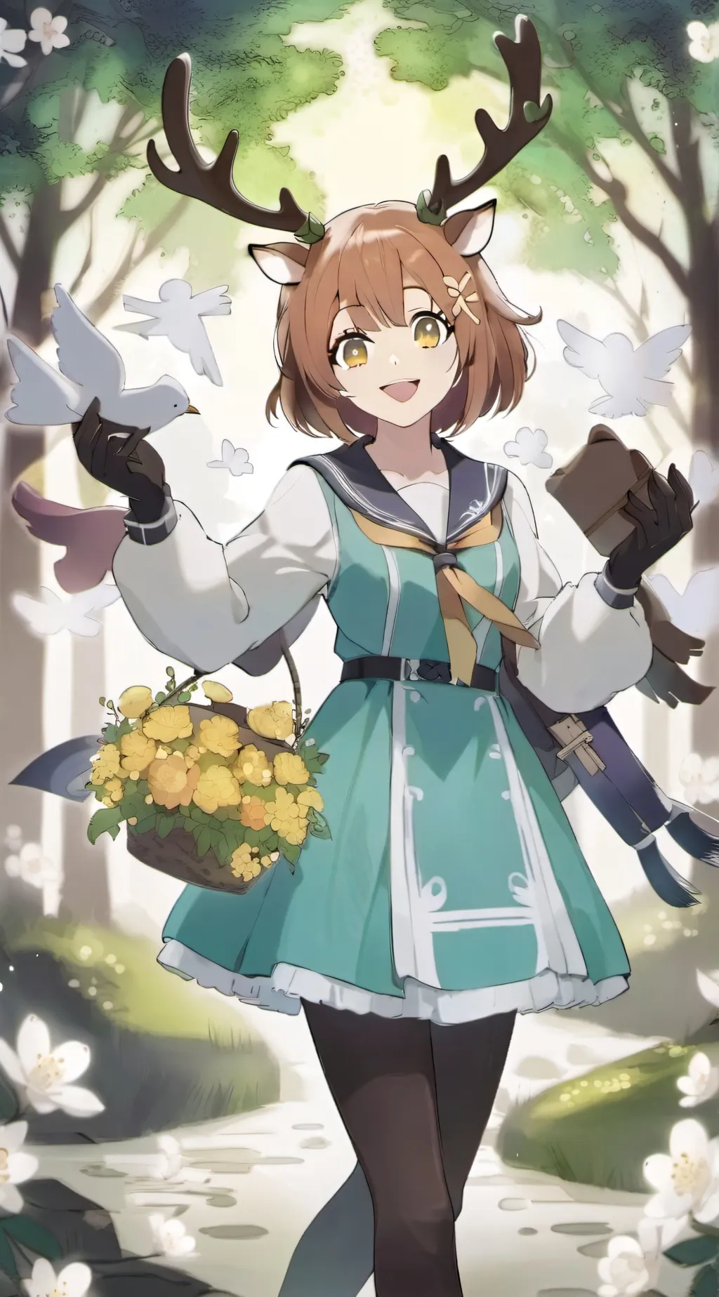 ai character: Nokotan  background