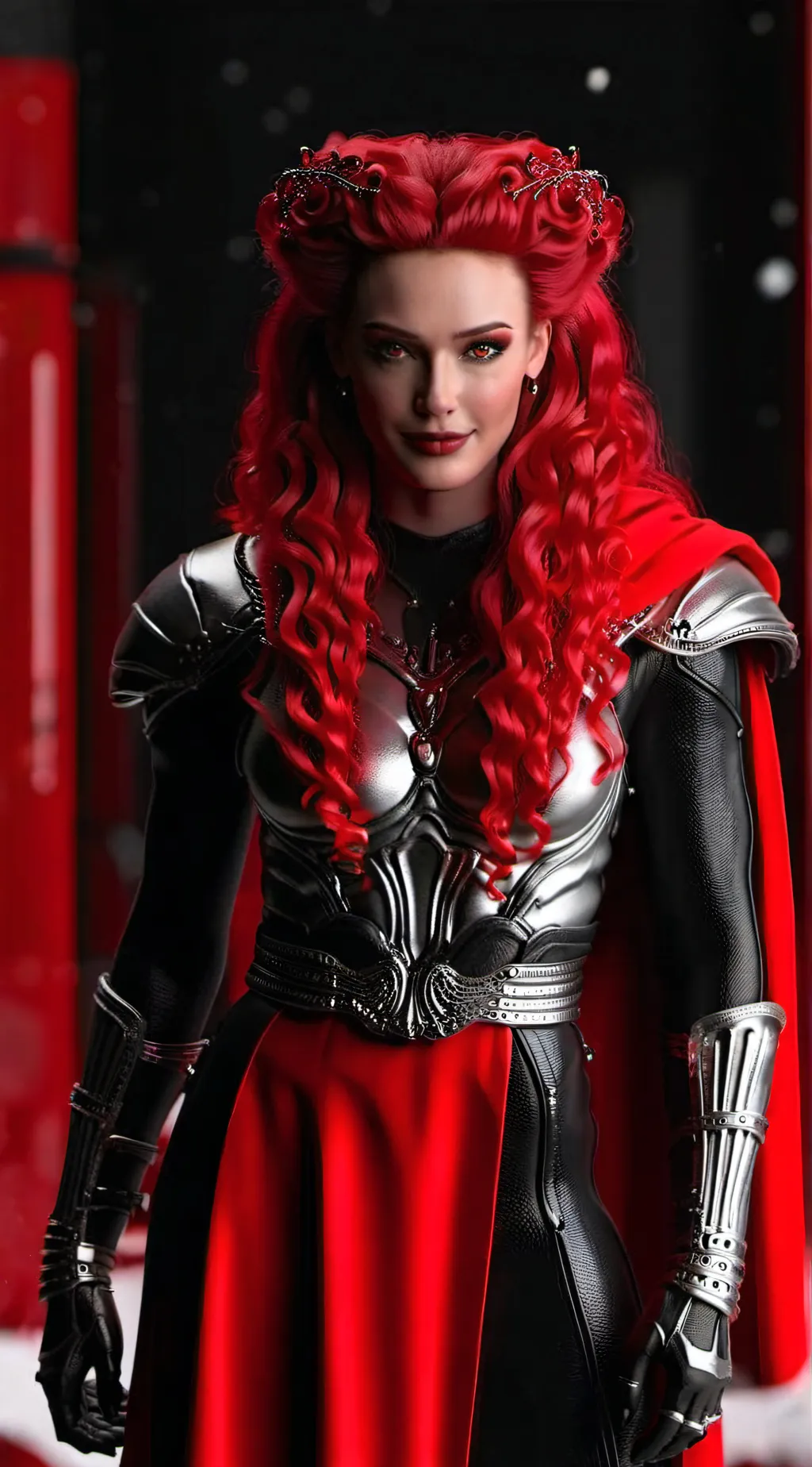 ai character: red background