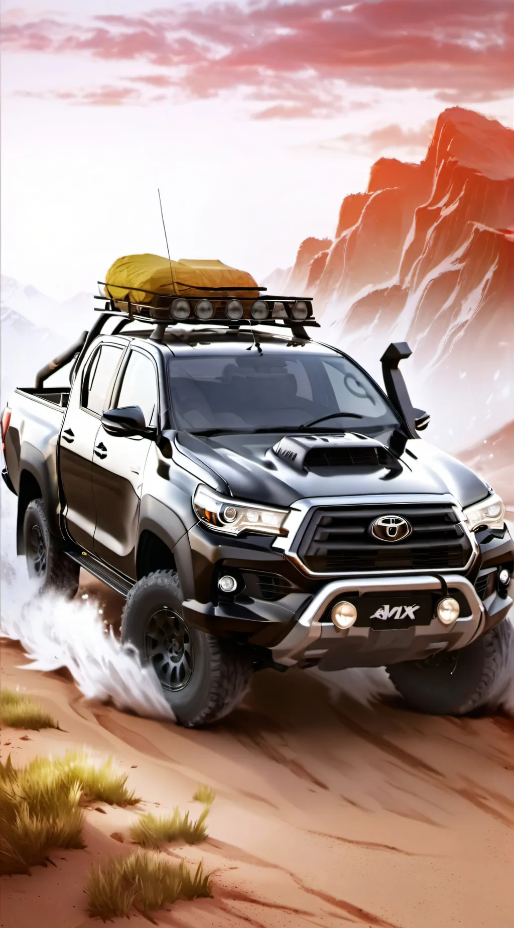 ai character: toyota hilux background