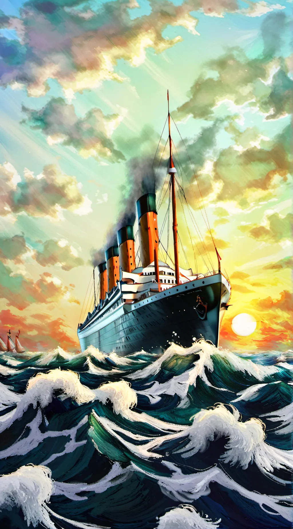 ai character: Titanic background