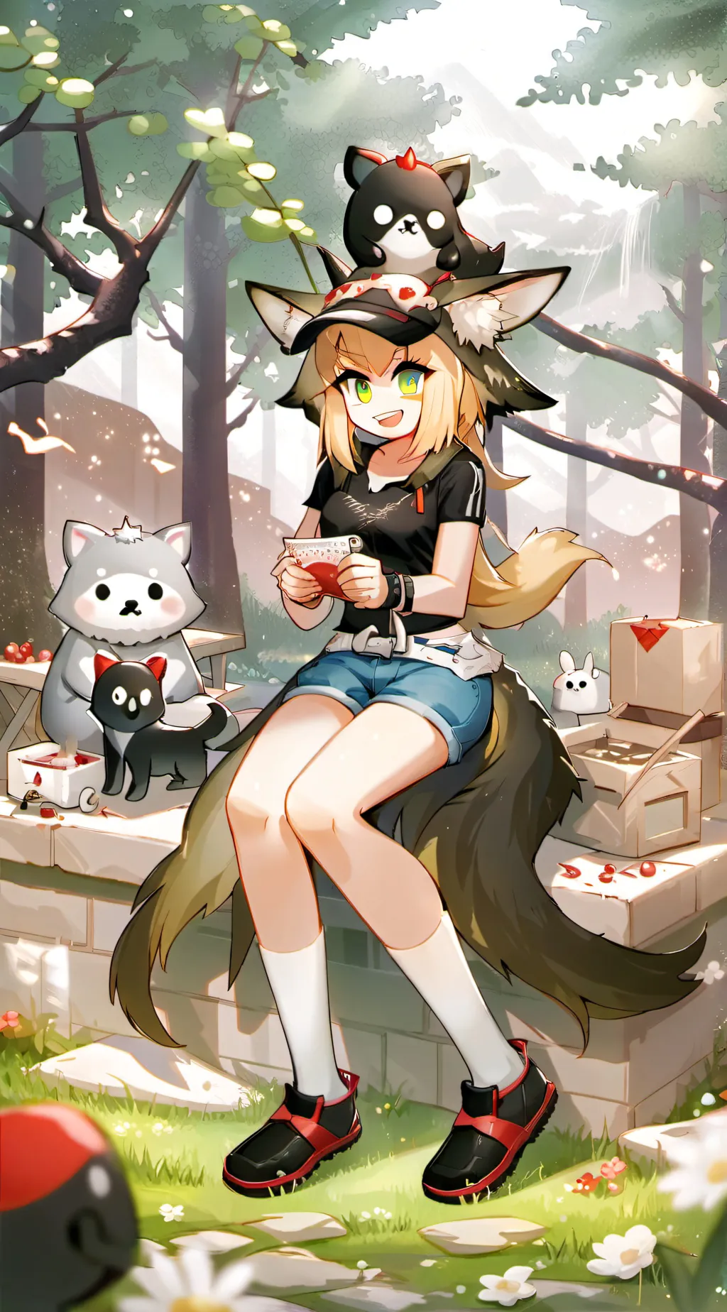 ai character: M3ani3💜 background