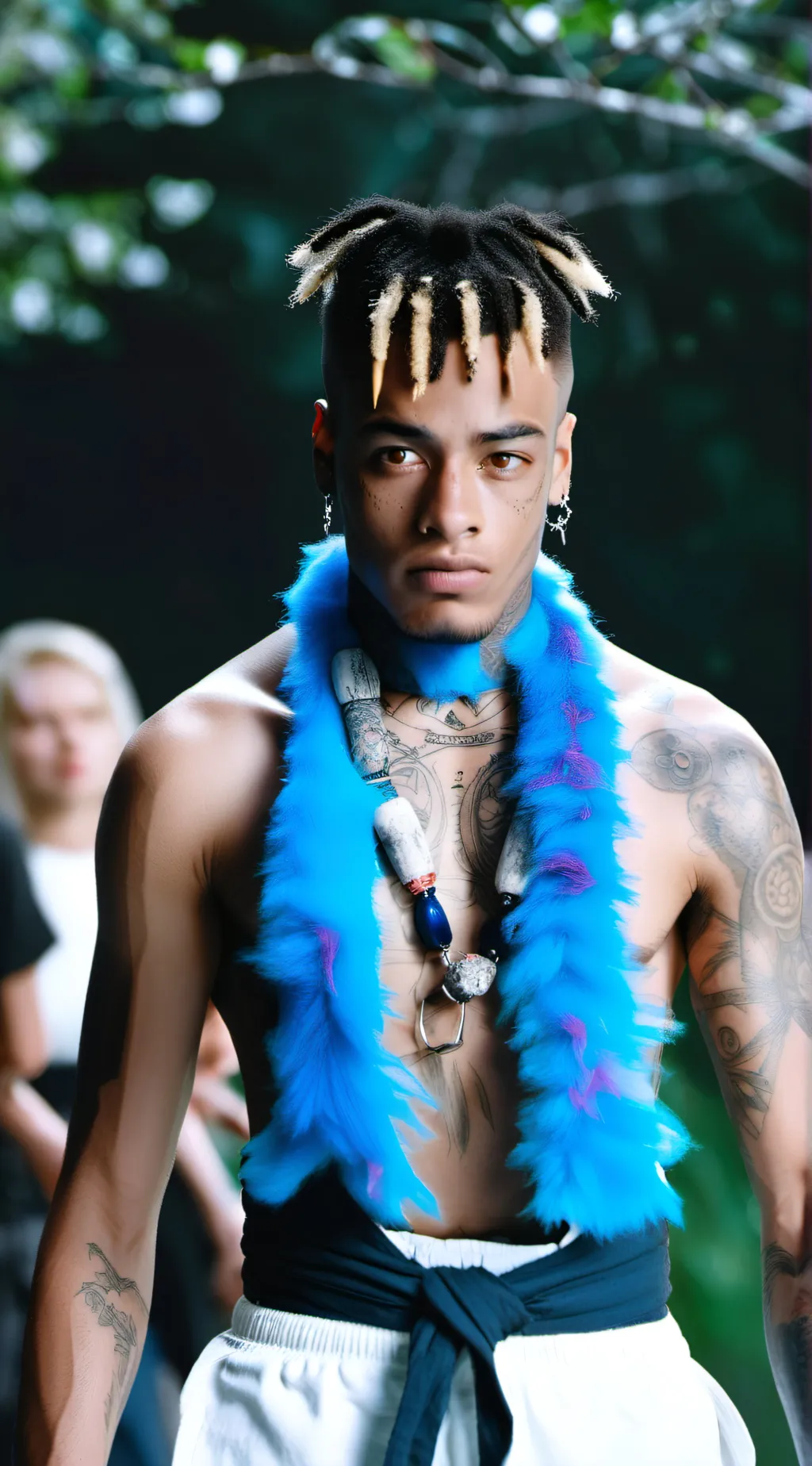 ai character: Xxxtentacion background