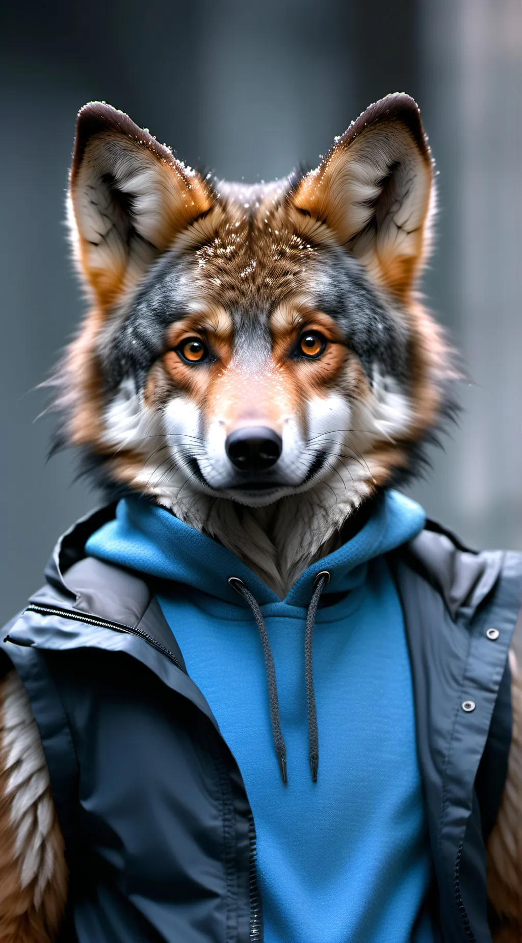 ai character: Female furry background