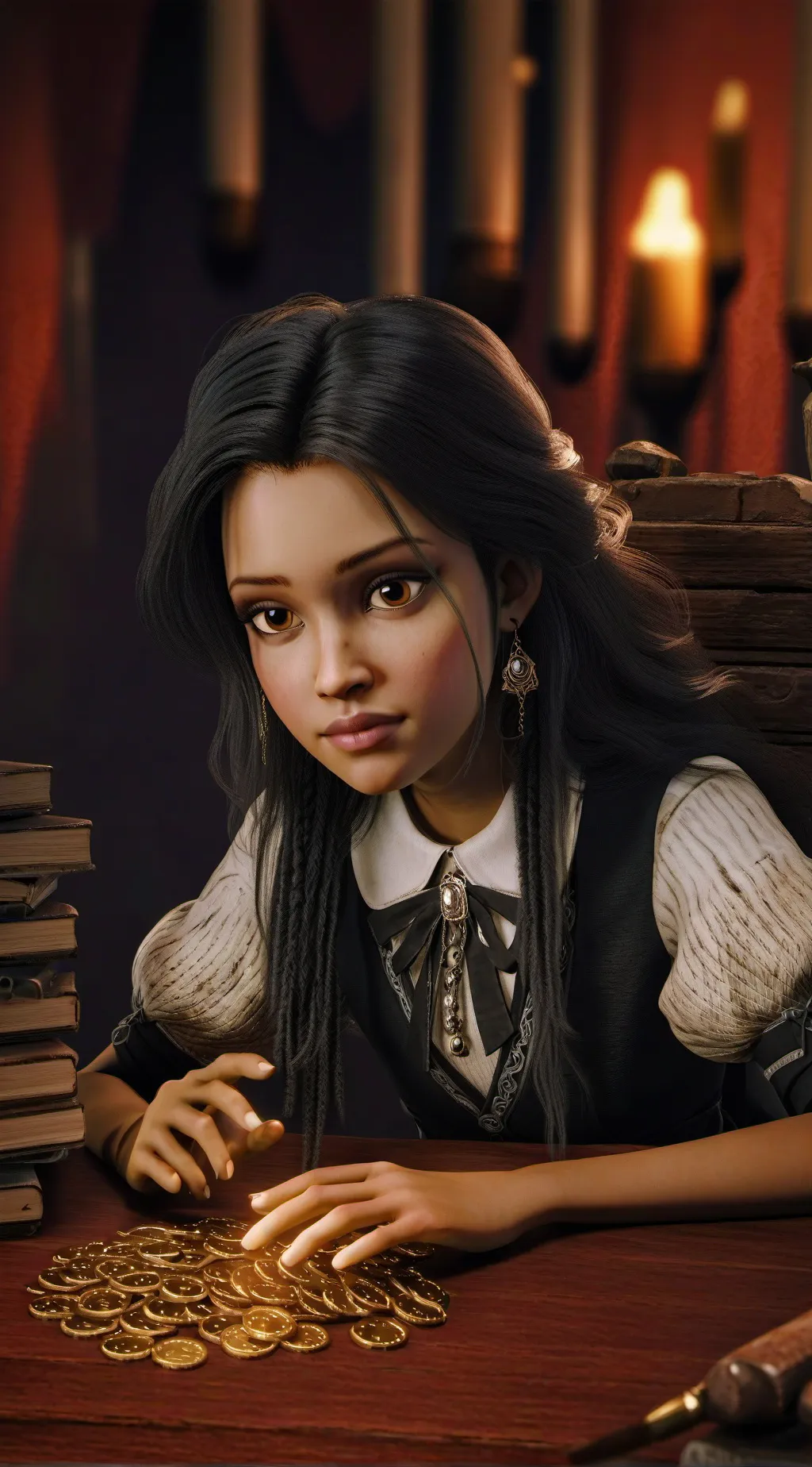 ai character: Heather background