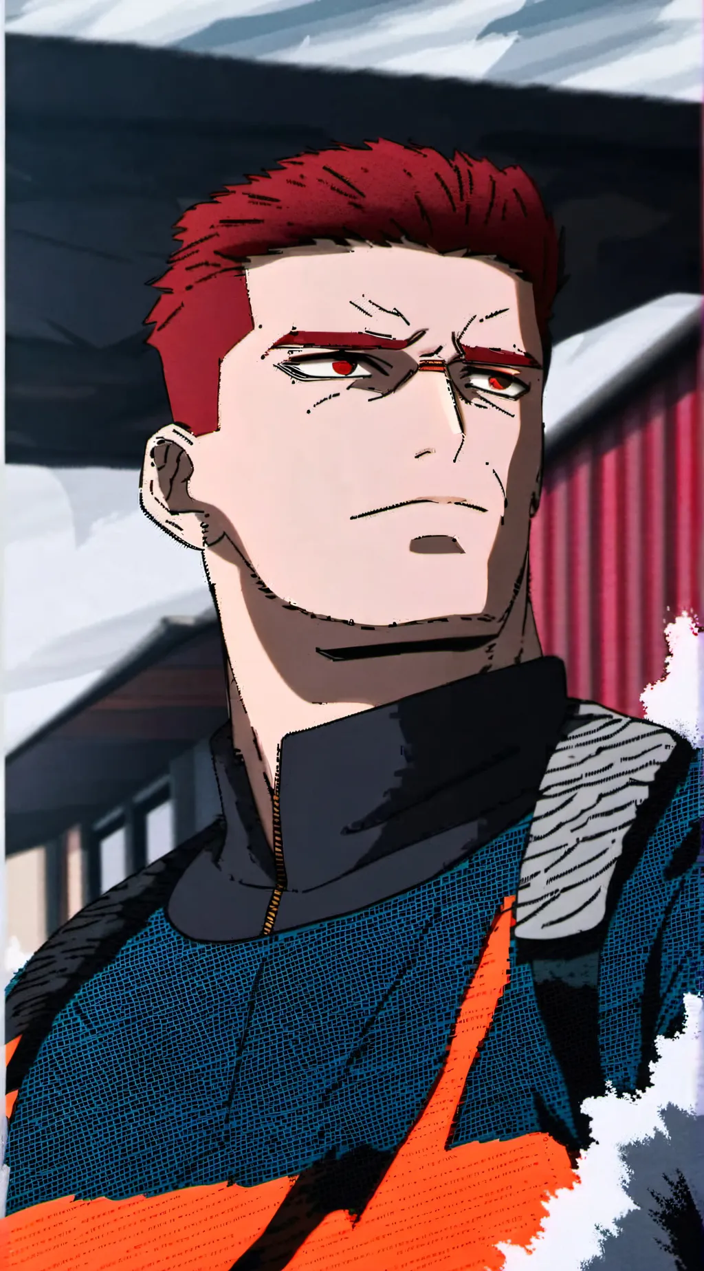 ai character: Endeavor dad background