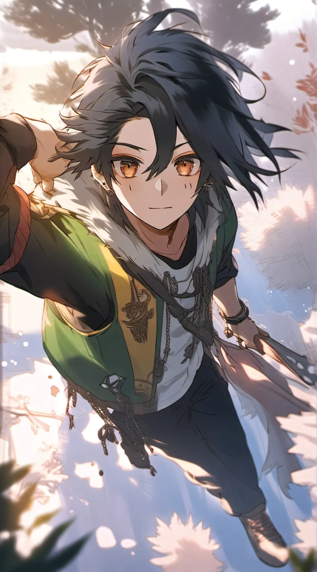 ai character: Nethan  background