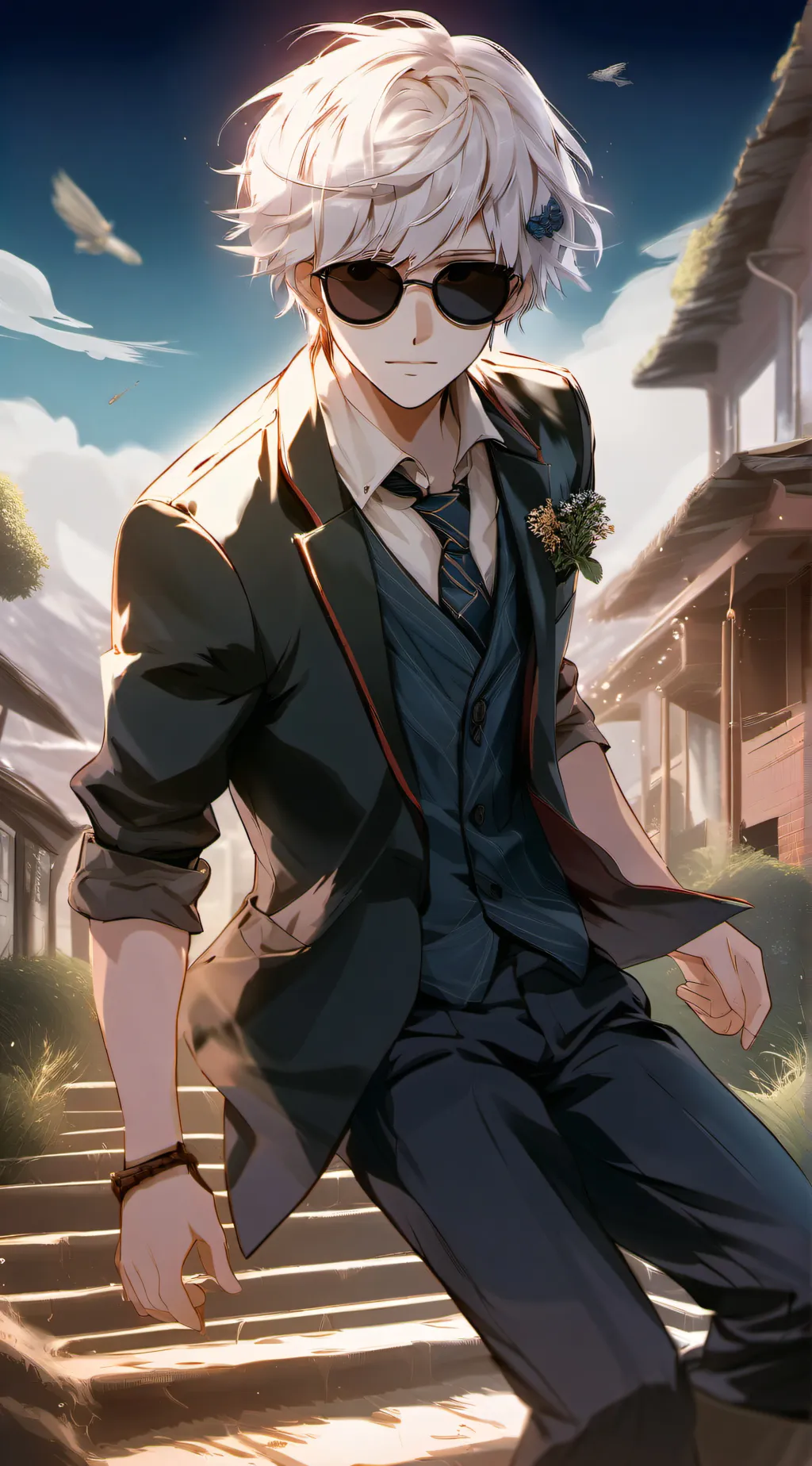 ai character: gojo background