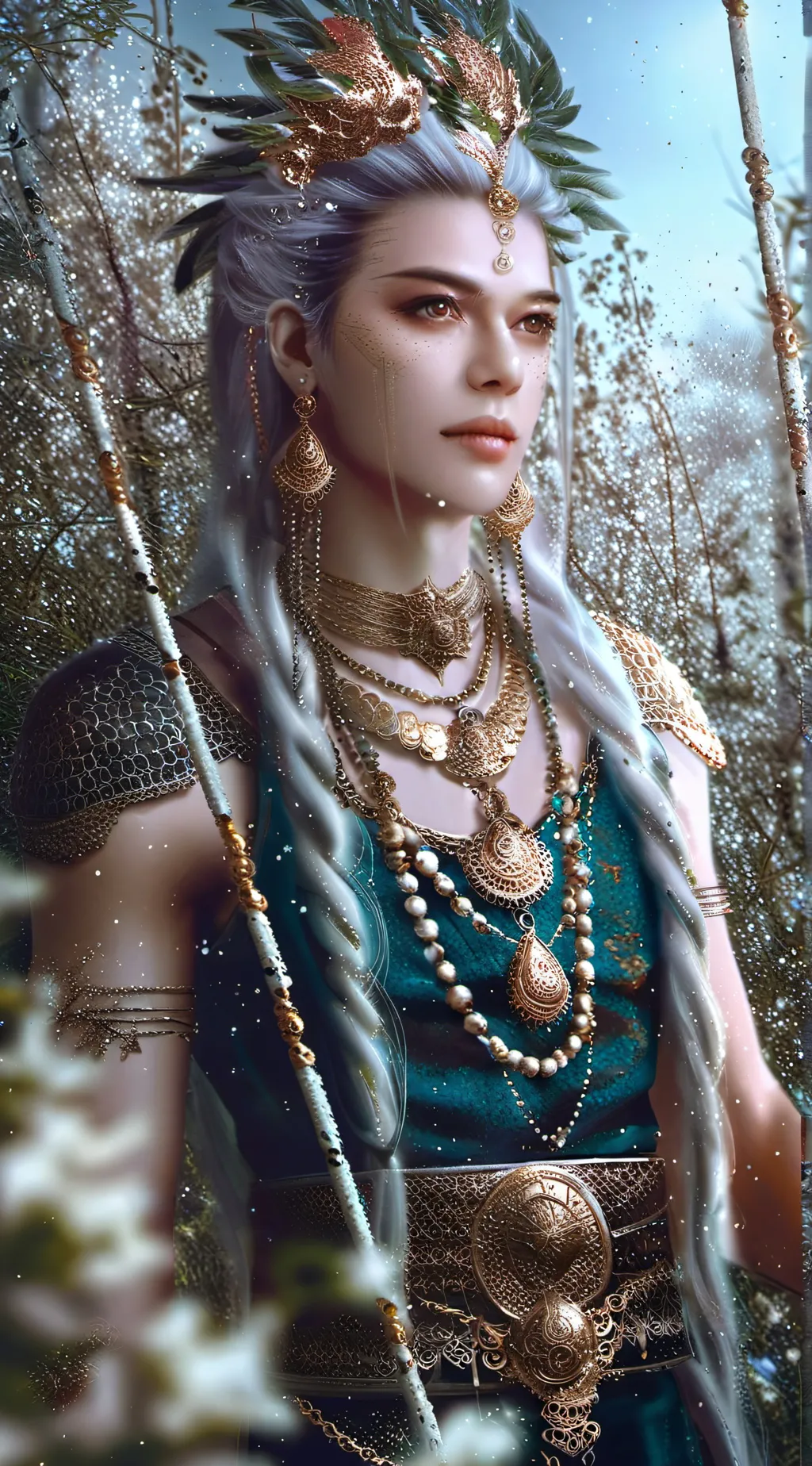 ai character: wild life background