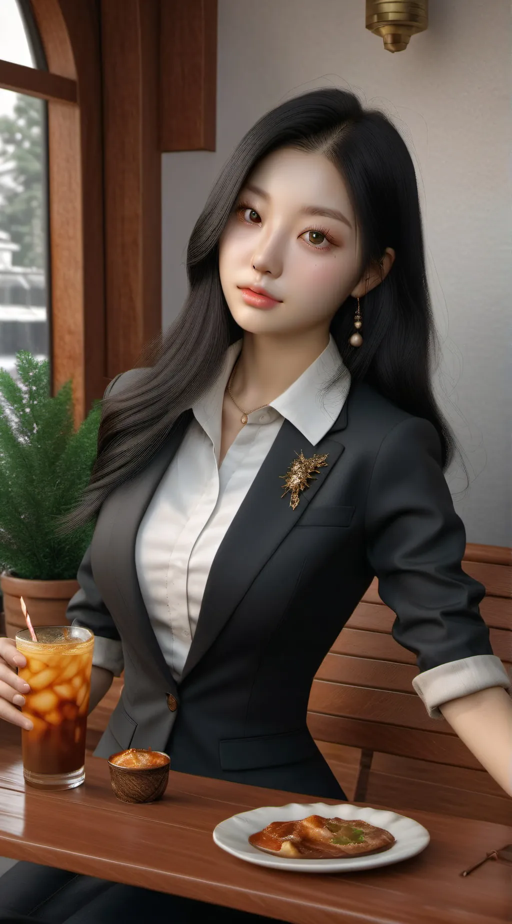 ai character: Moon background