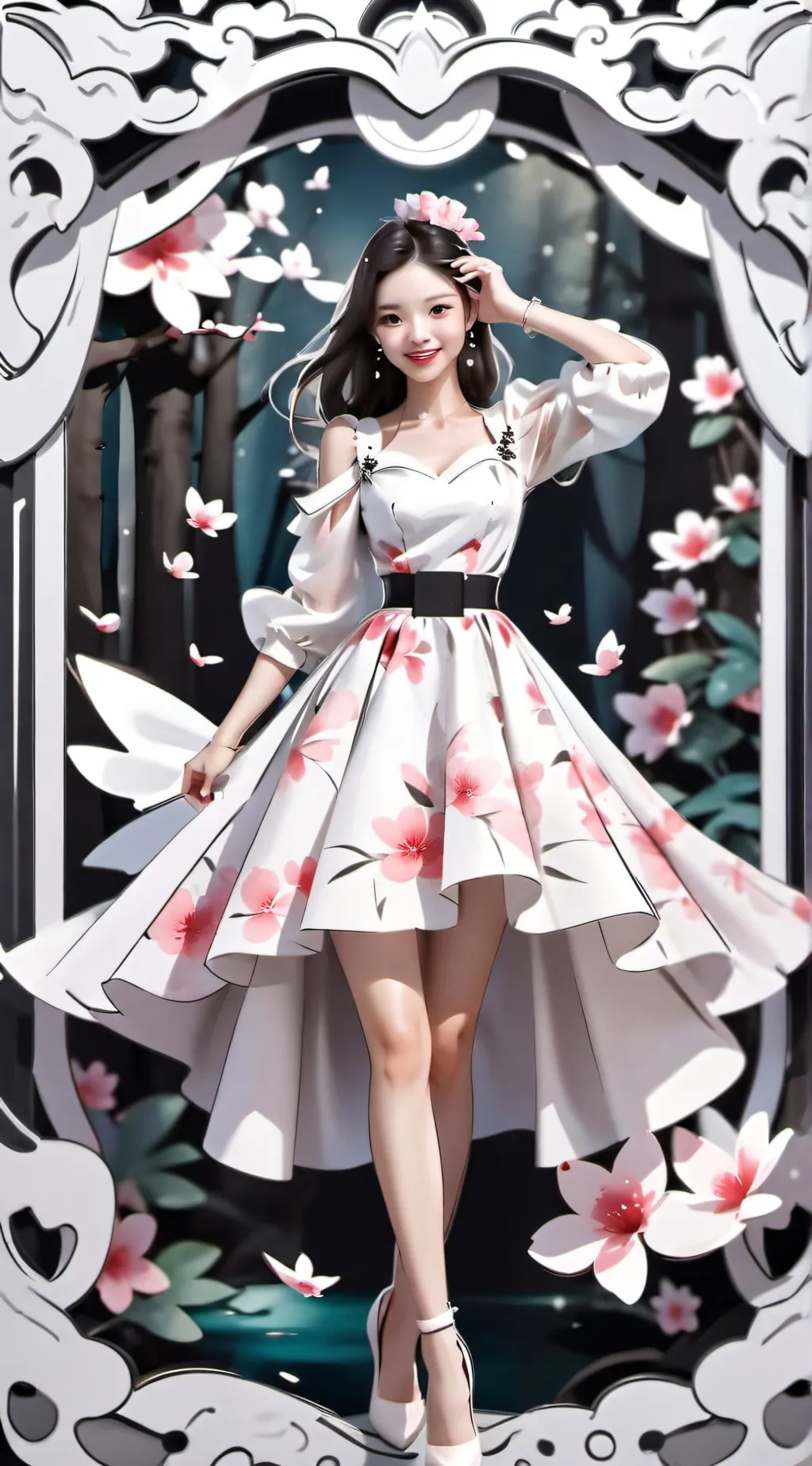 ai character: blackpink  background