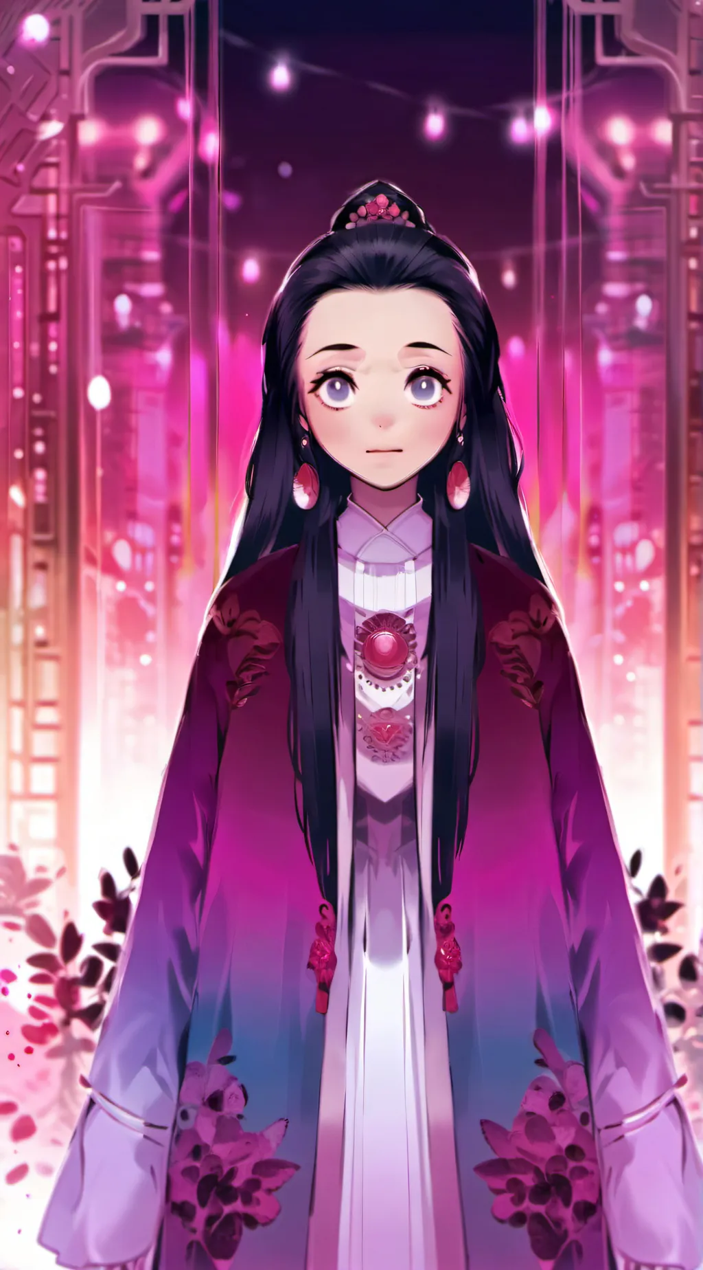 ai character: Nezuko Kamado background