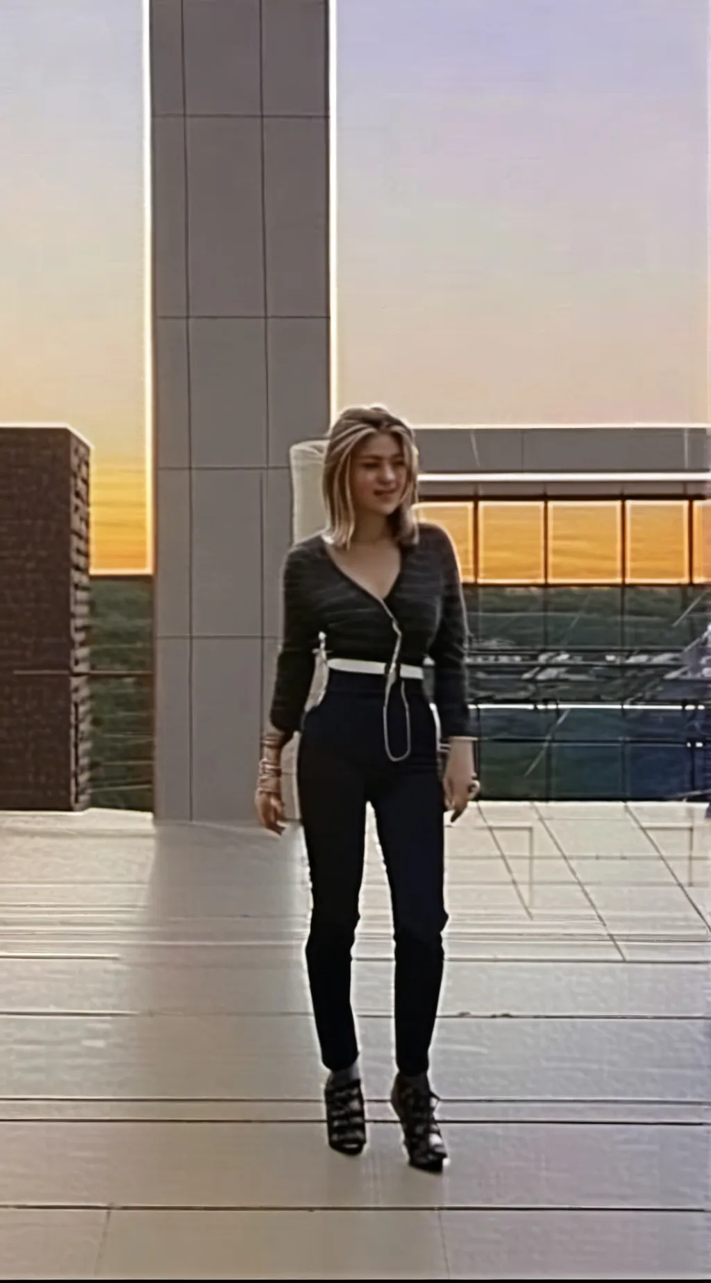 ai character: Amber background