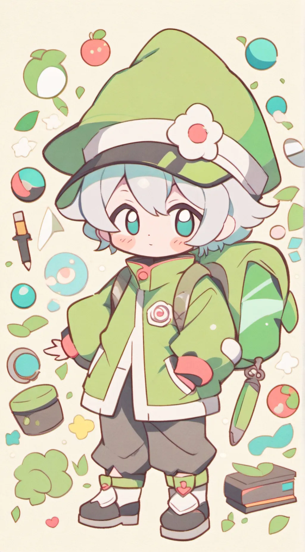 ai character: BackToSchool background