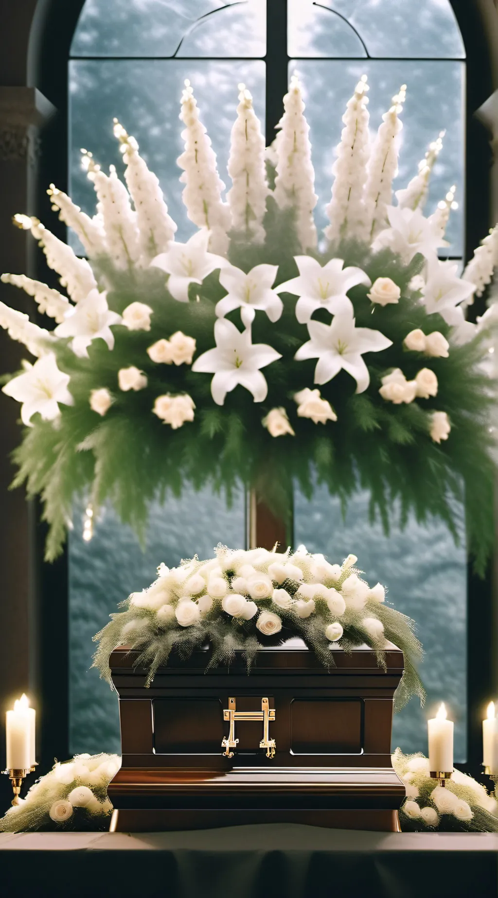 ai character: engel funeral⚰️⚰️ background