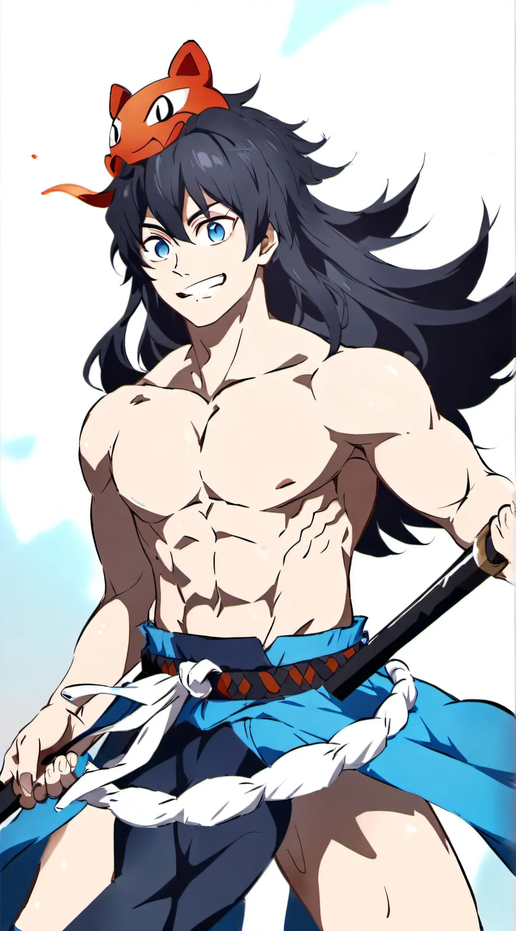 ai character: Inosuke Hashibira background