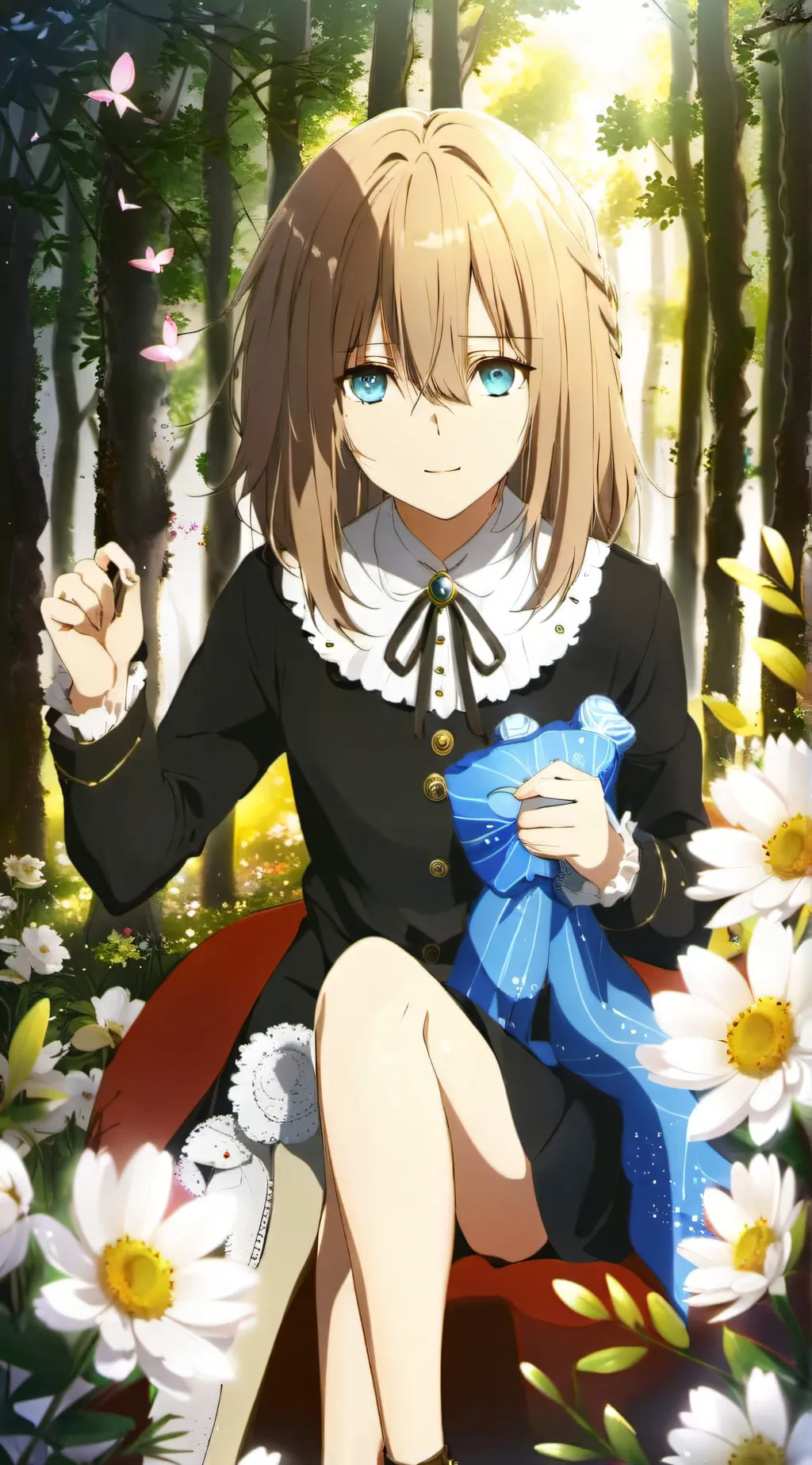 ai character: Flora  background