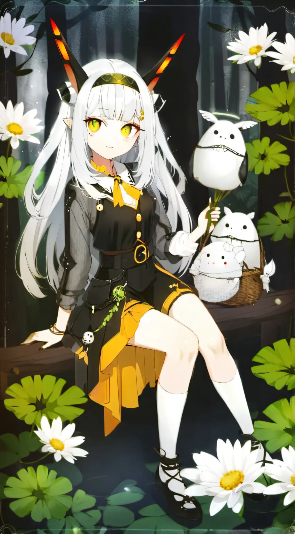 ai character: Katie ￼ background