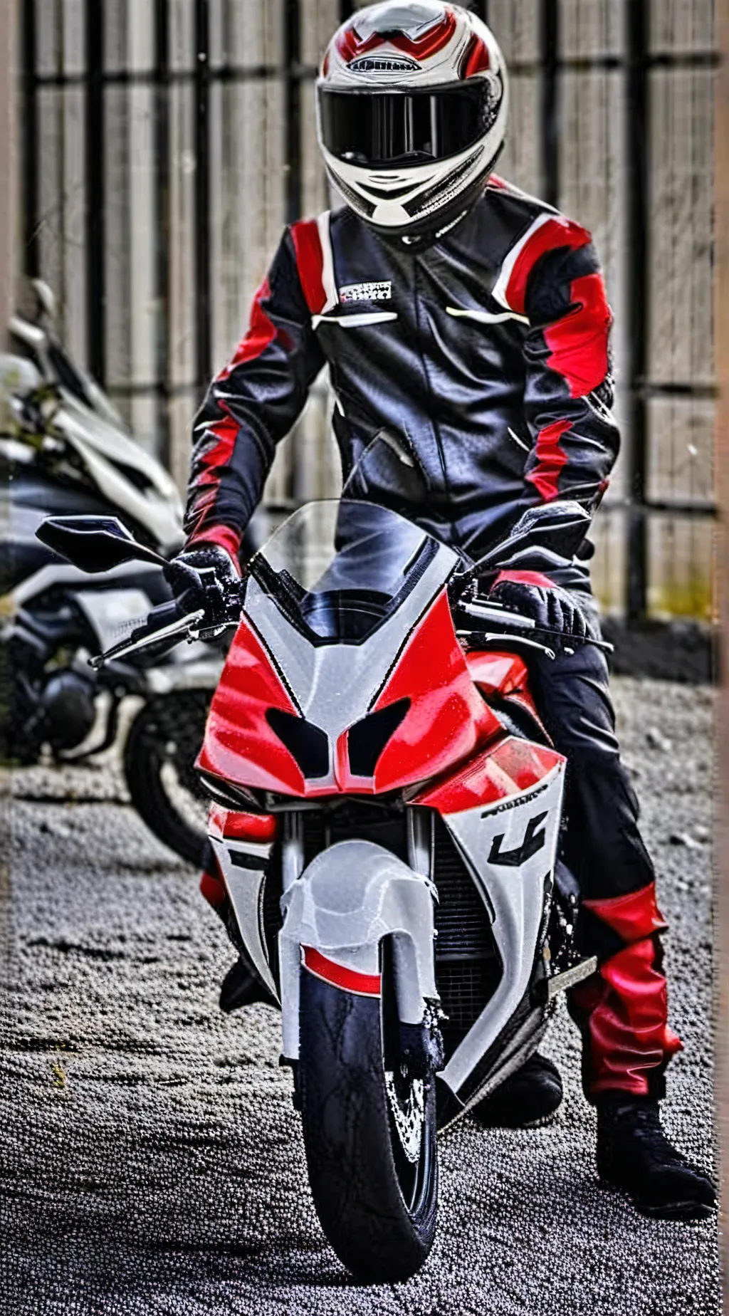 ai character: Killer~biker background