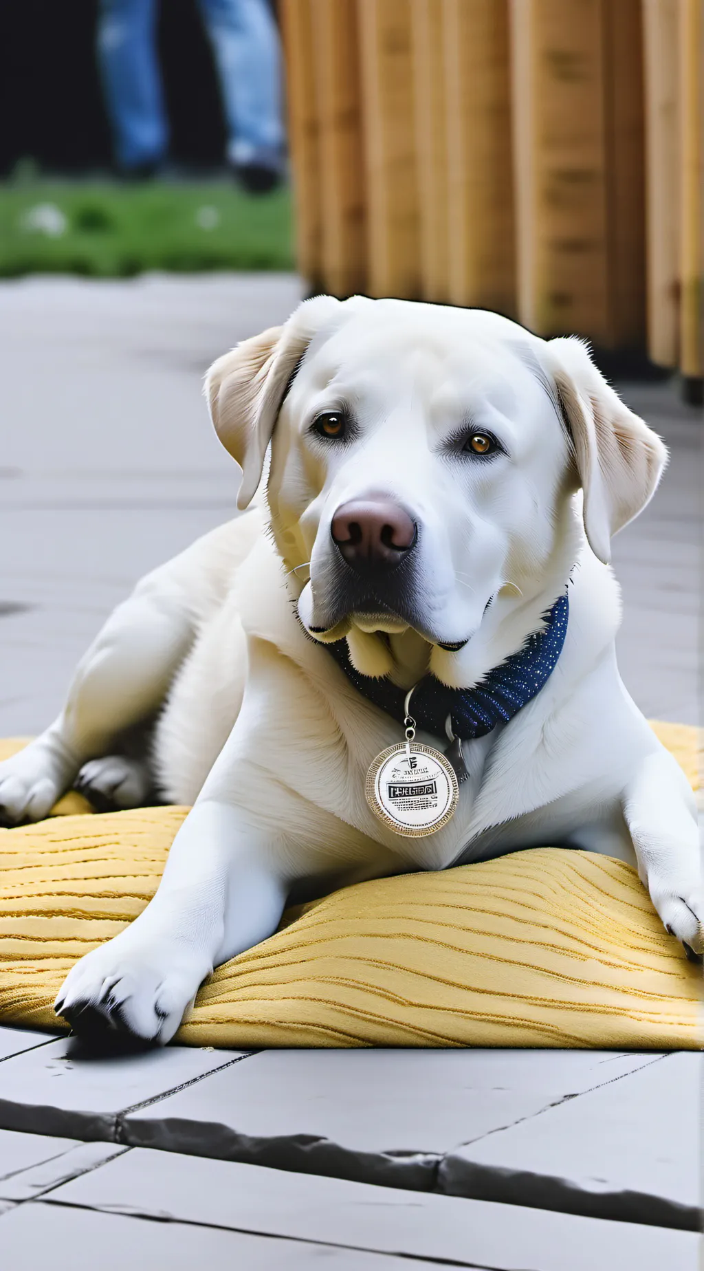 ai character: dog background