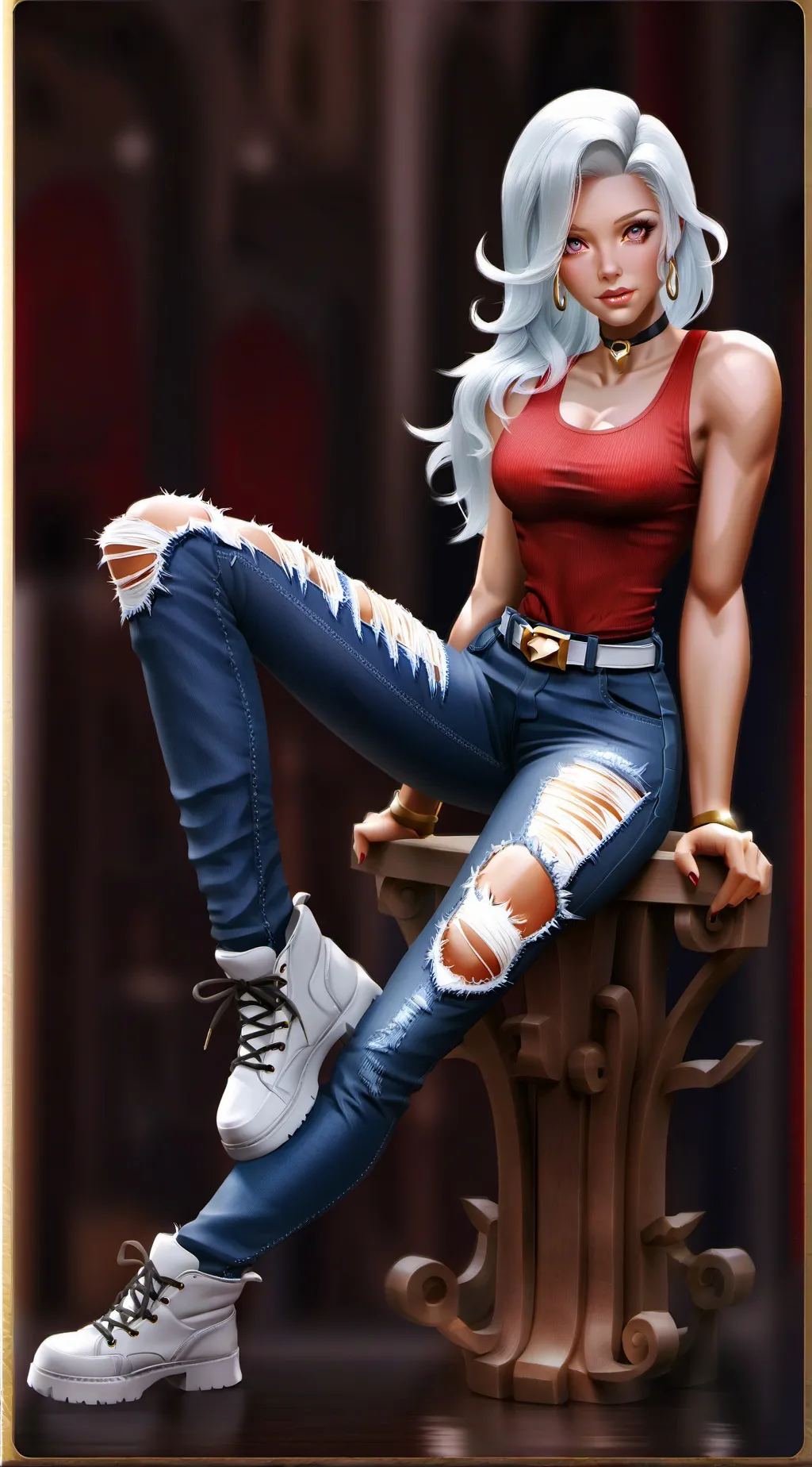 ai character: Franny  background