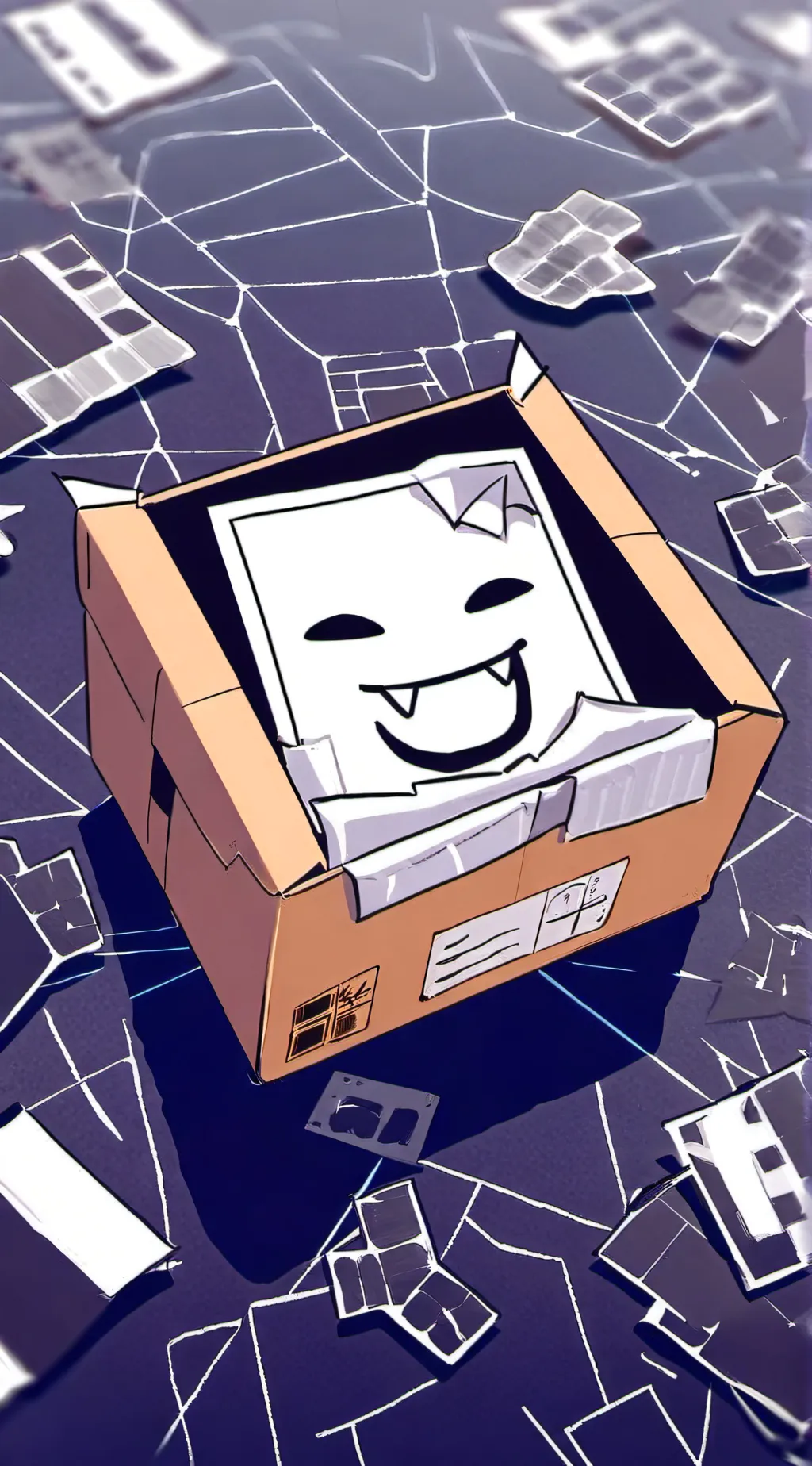 ai character: BOX background