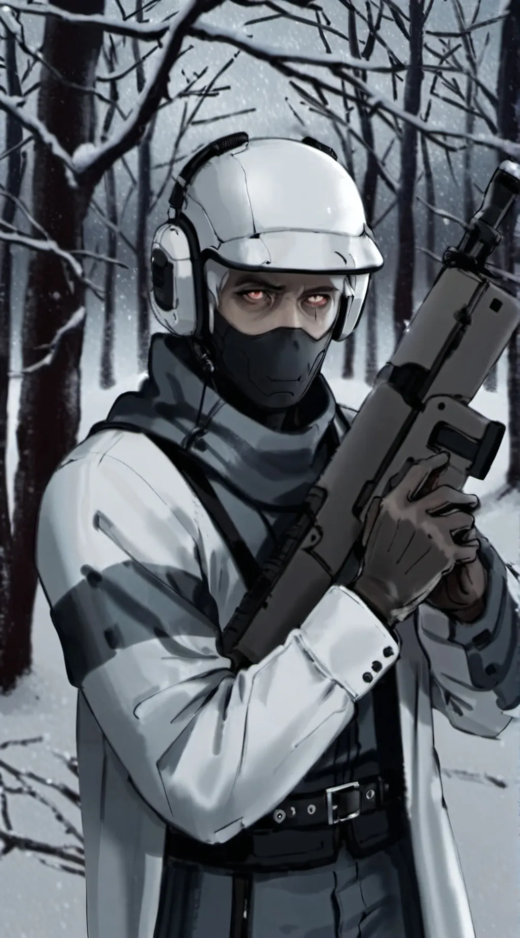 ai character: Ghost background