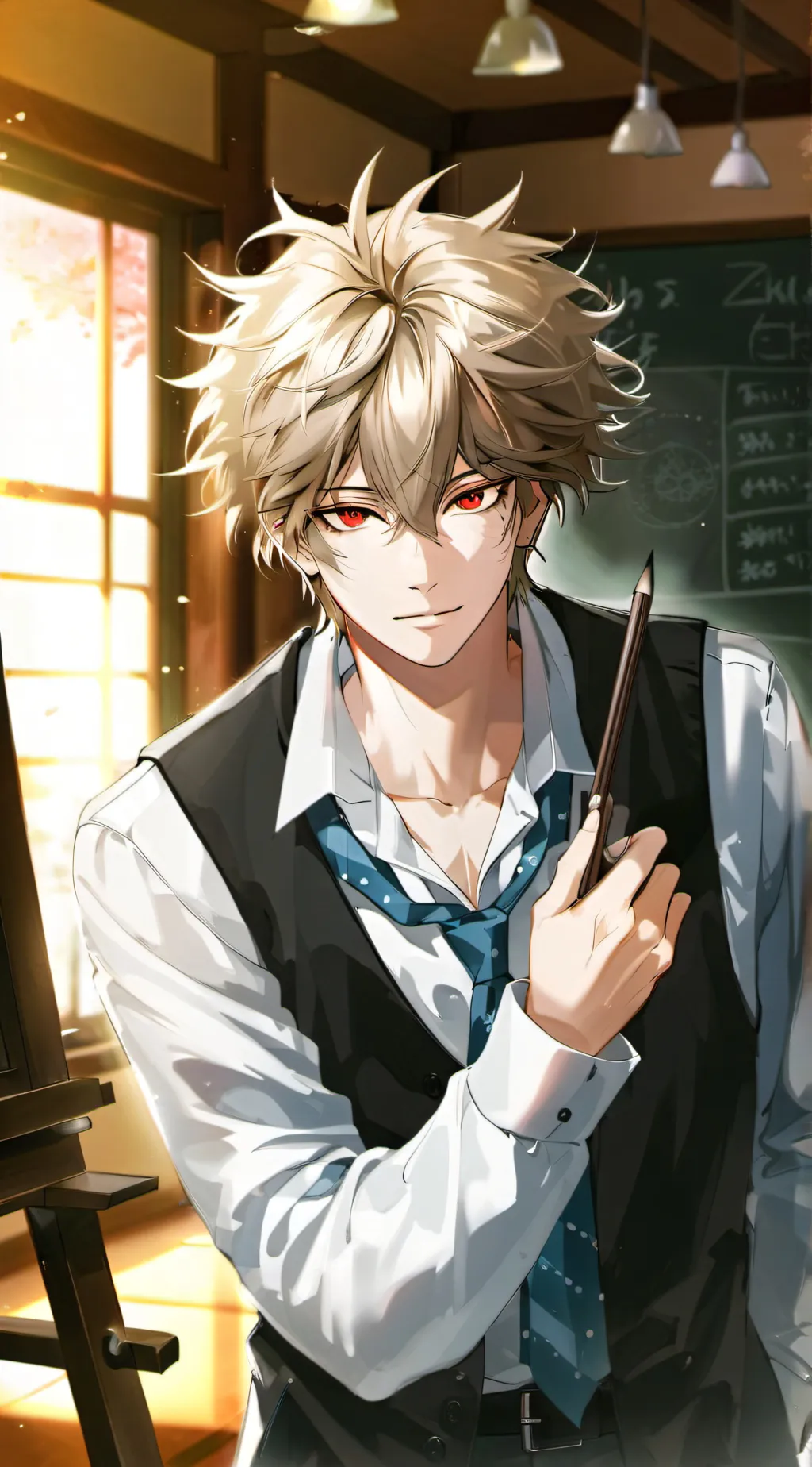 ai character: Katsuki Bakugo background