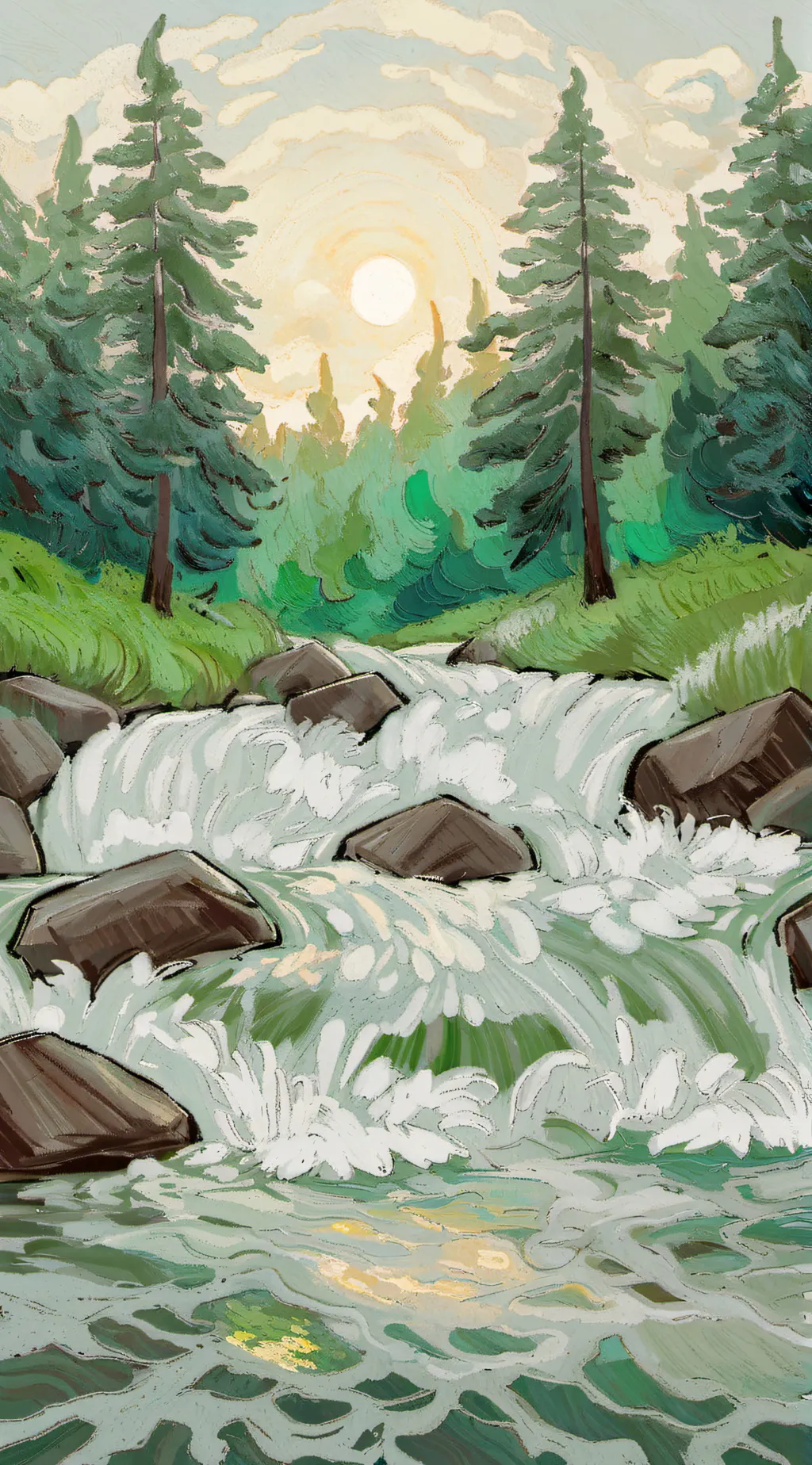 ai character: alone child background