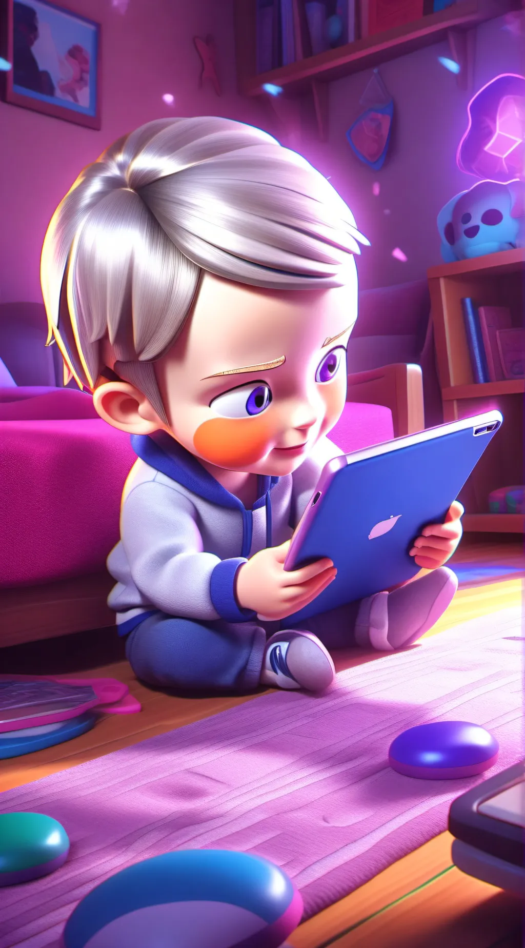 ai character: brainrot kid background