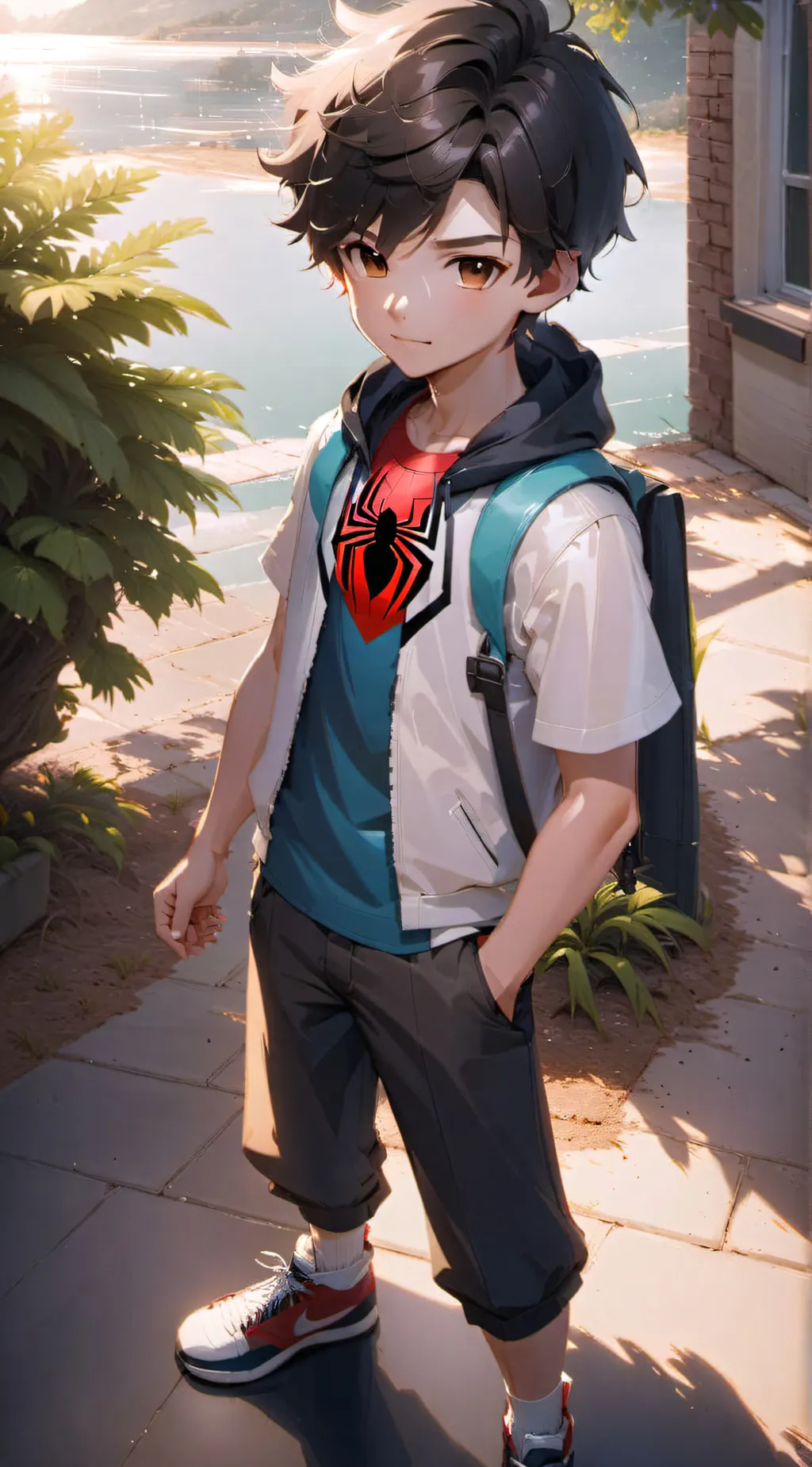 ai character: raymer ❤️ background