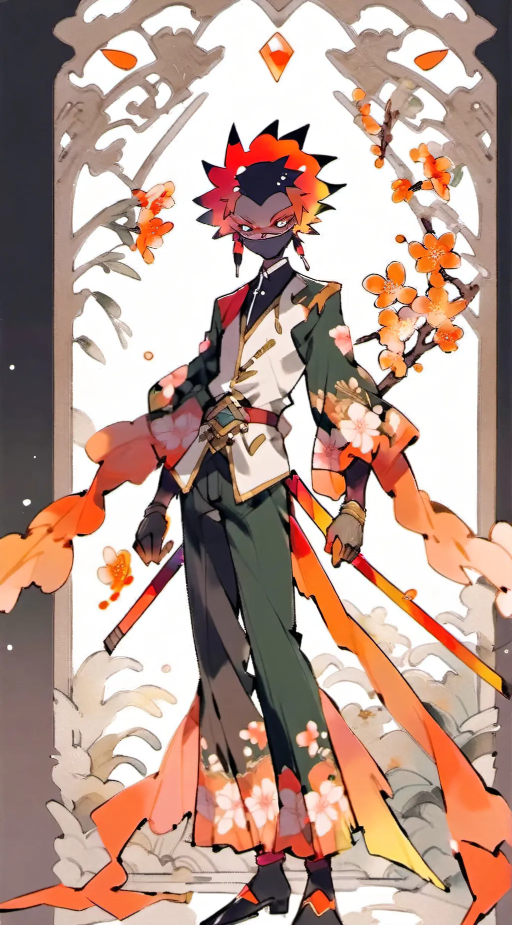 ai character: evil Cheeto  background