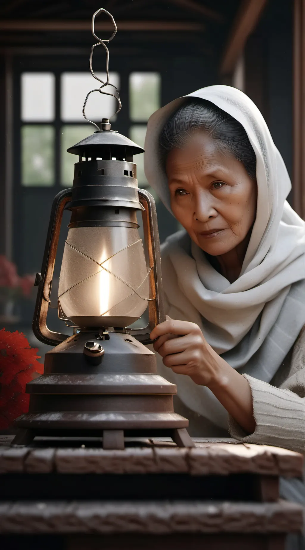 ai character: Rose background