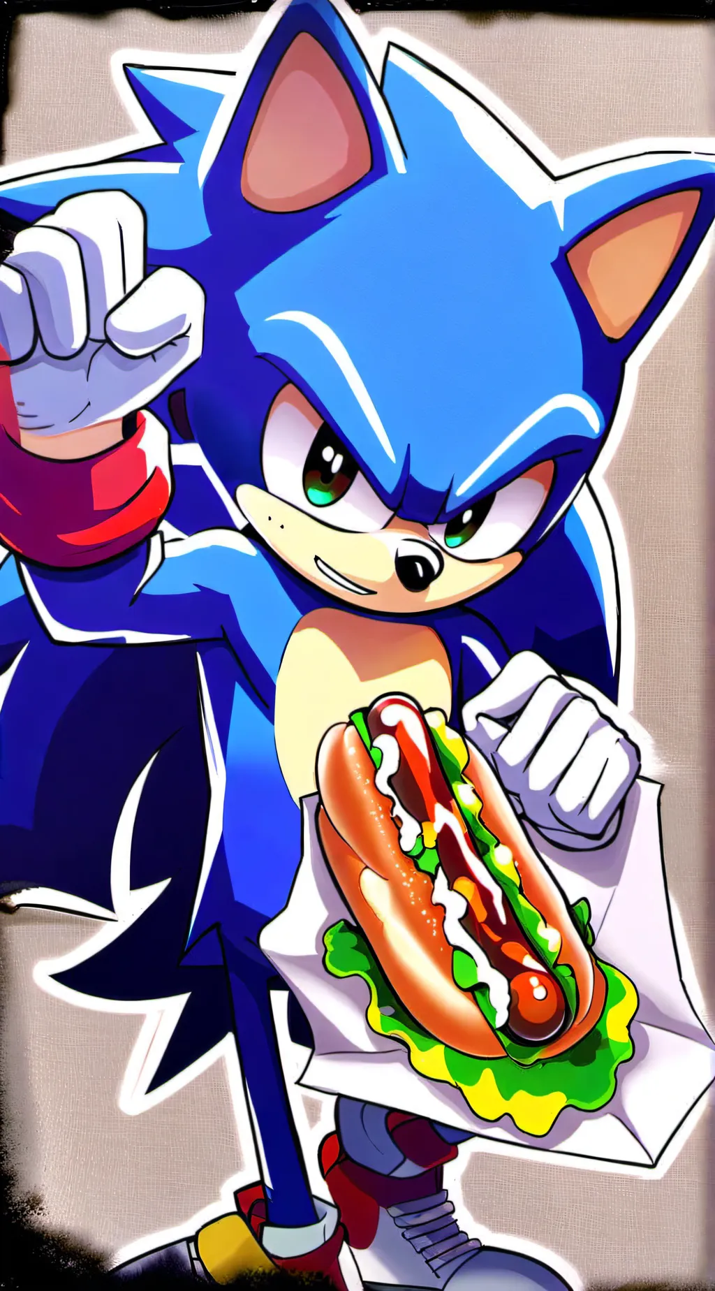 ai character: Sonic background