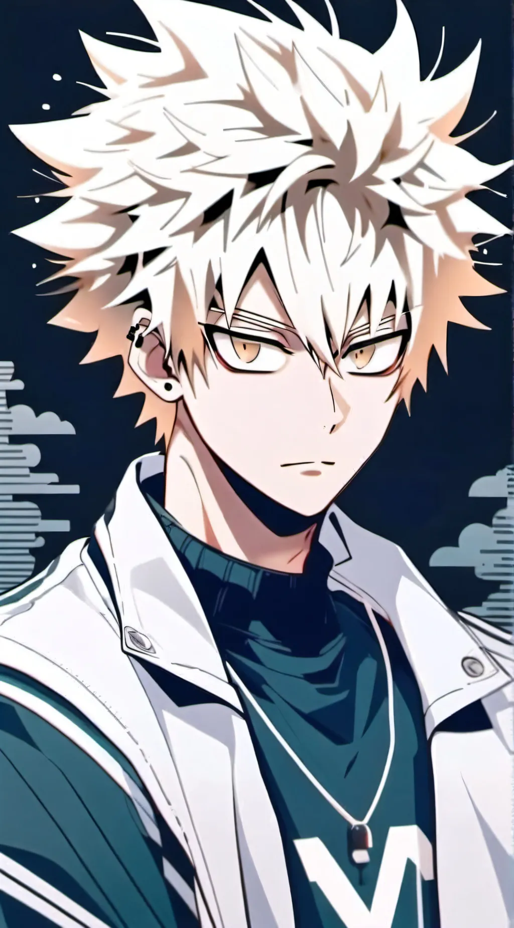 ai character: Bakugou Katsuki background