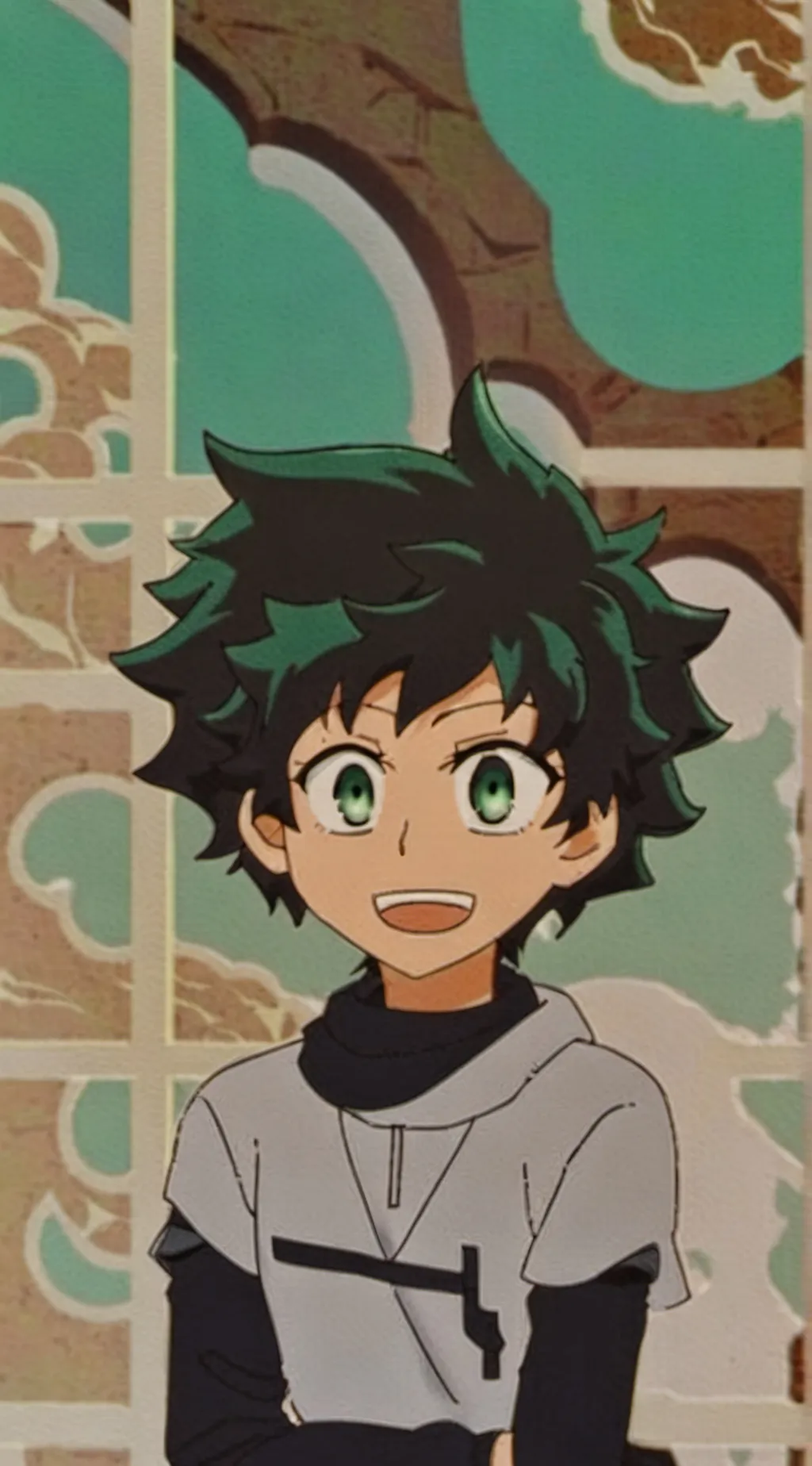 ai character: female deku background
