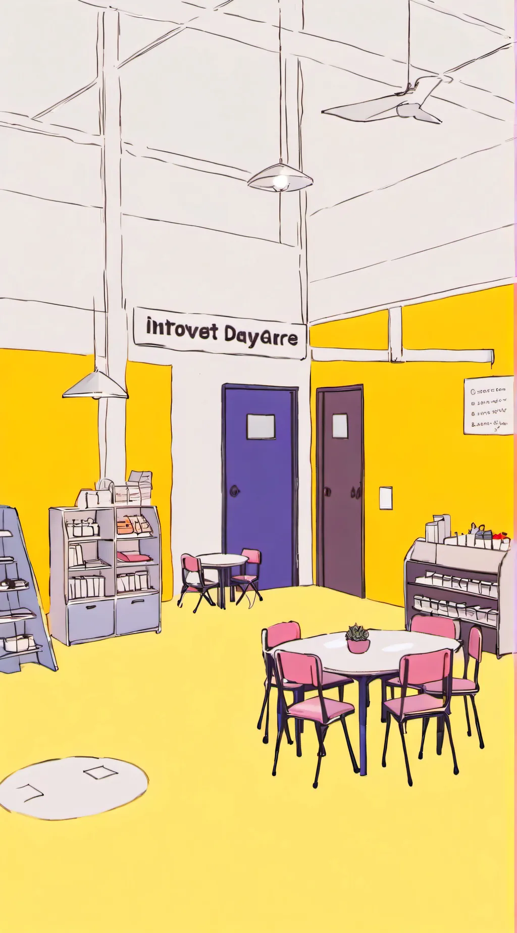 ai character: introvert daycare background