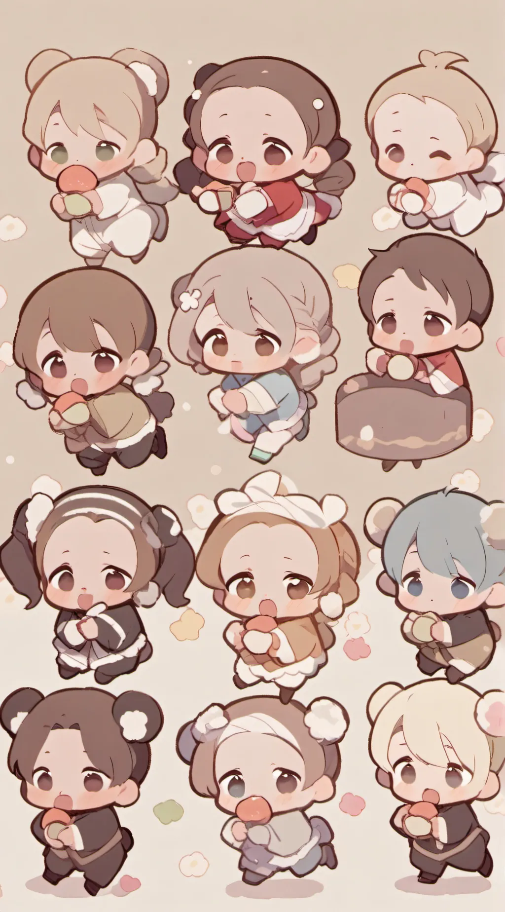 ai character: baby infection  background