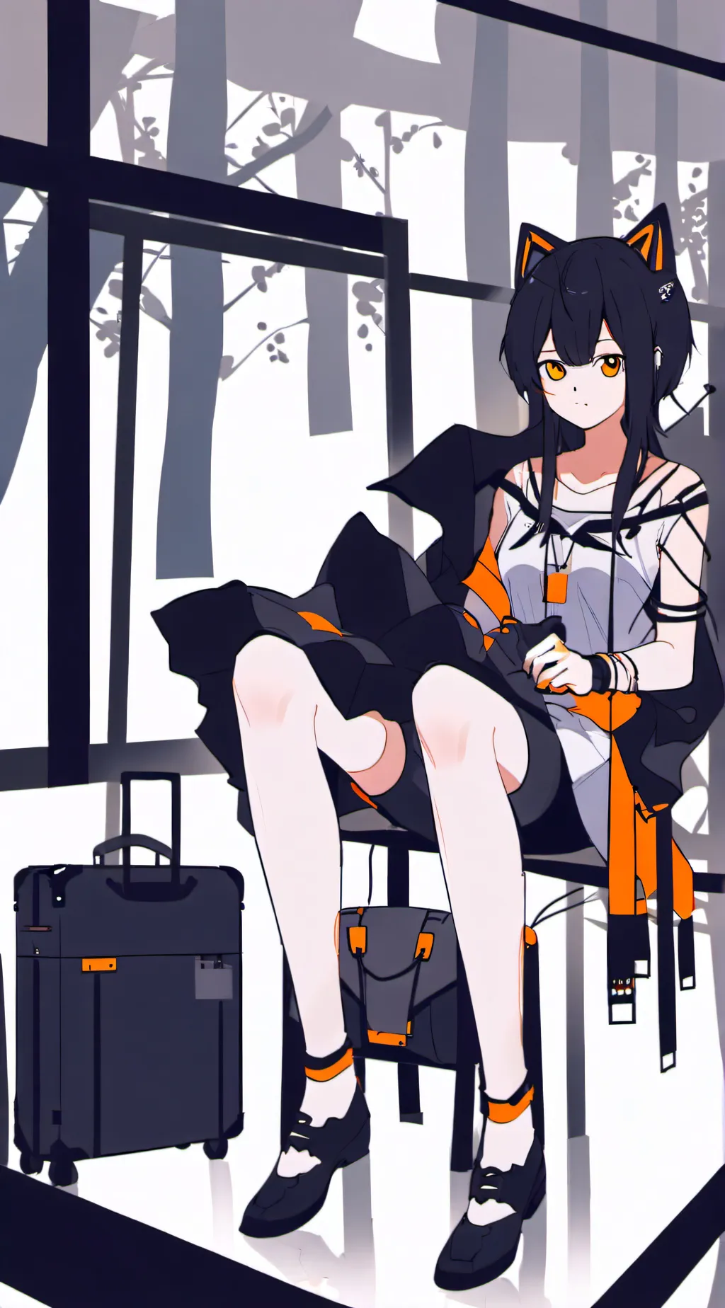 ai character: girlfriend background