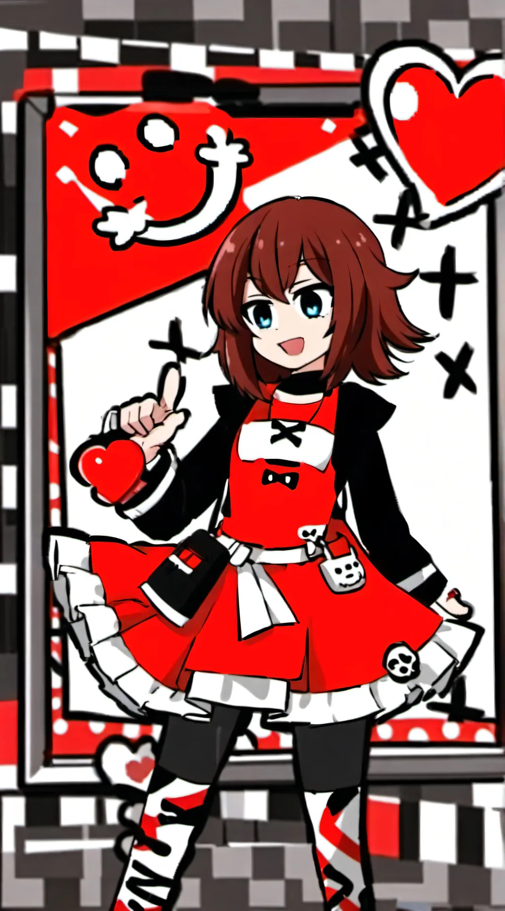 ai character: Polina on rblx  background