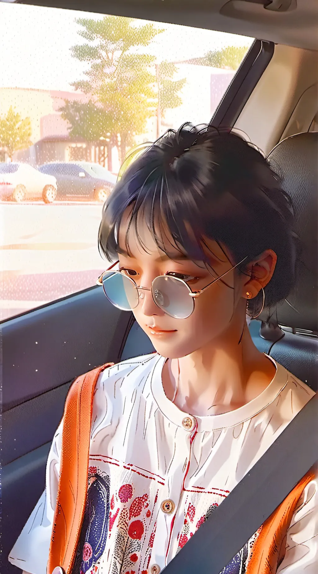 ai character: olive background