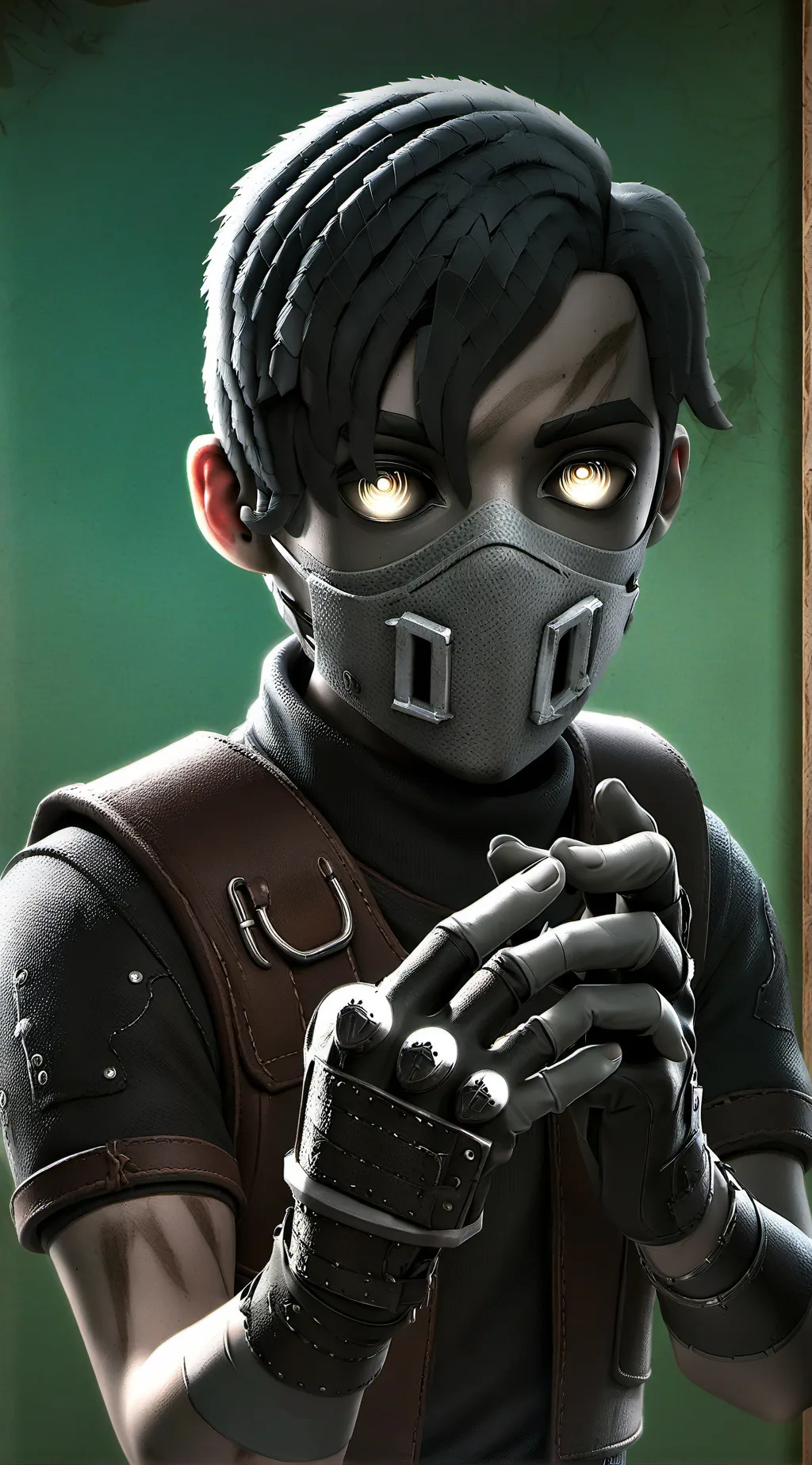 ai character: shadow background