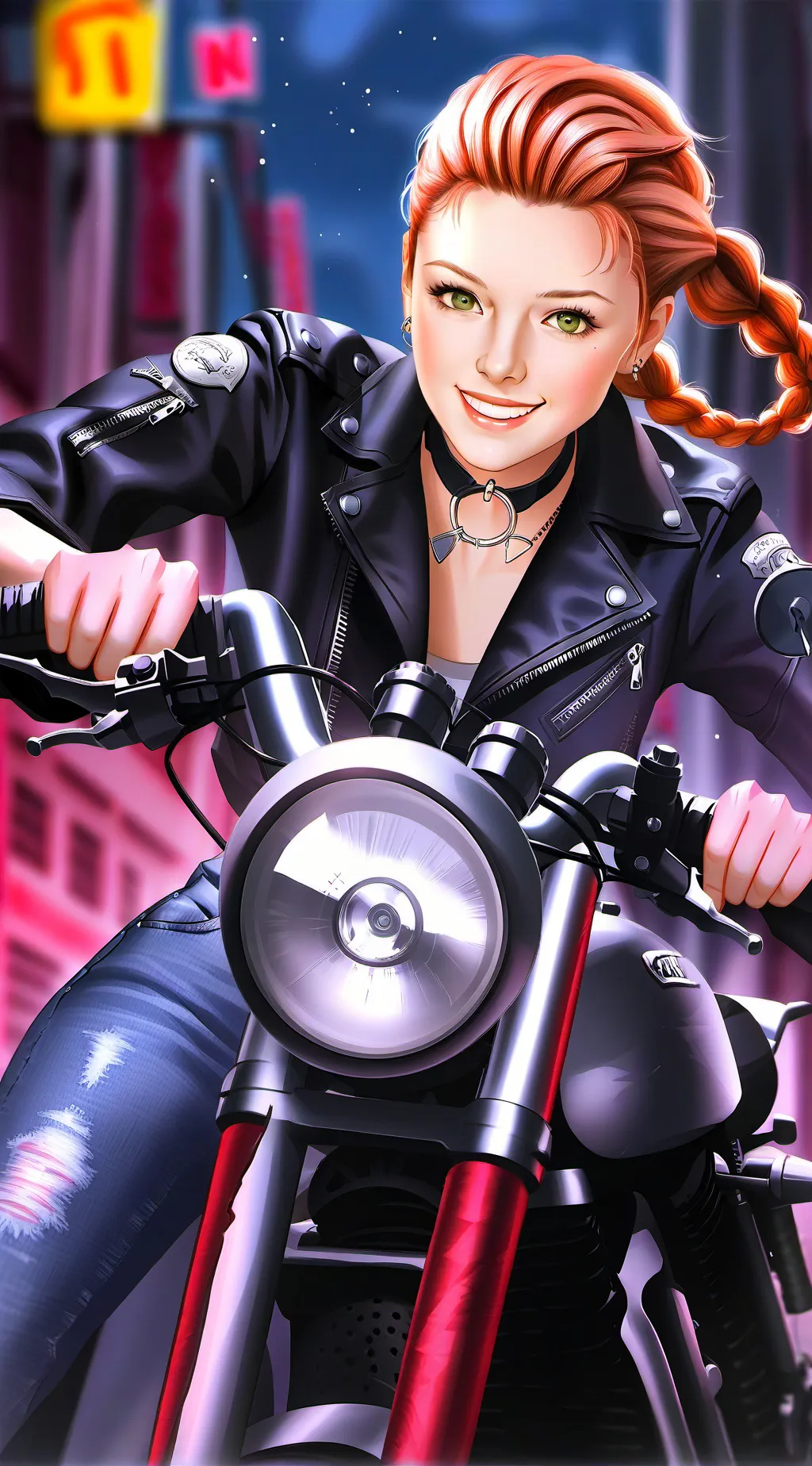 ai character: Jojo Siwa background