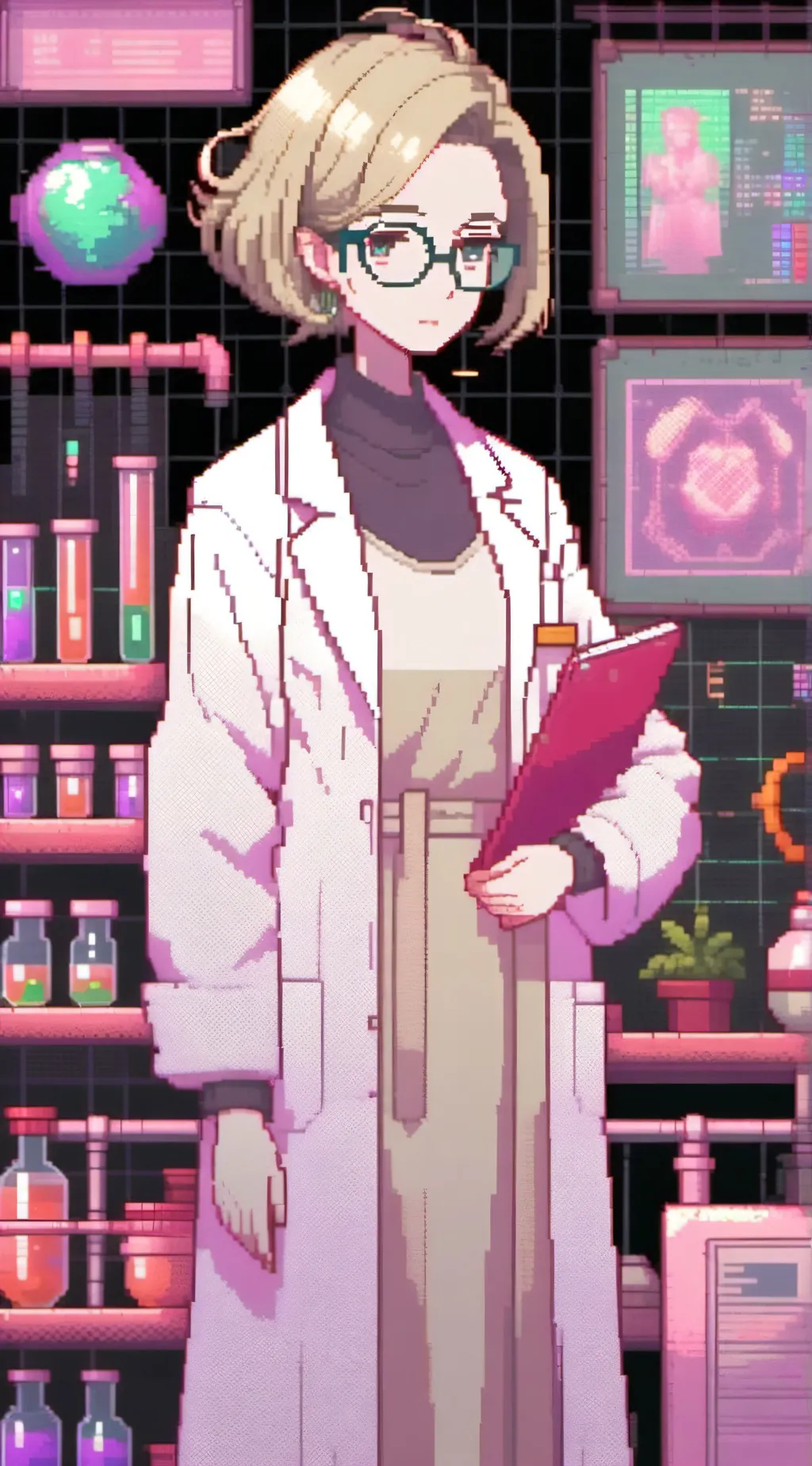 ai character: Heather  background