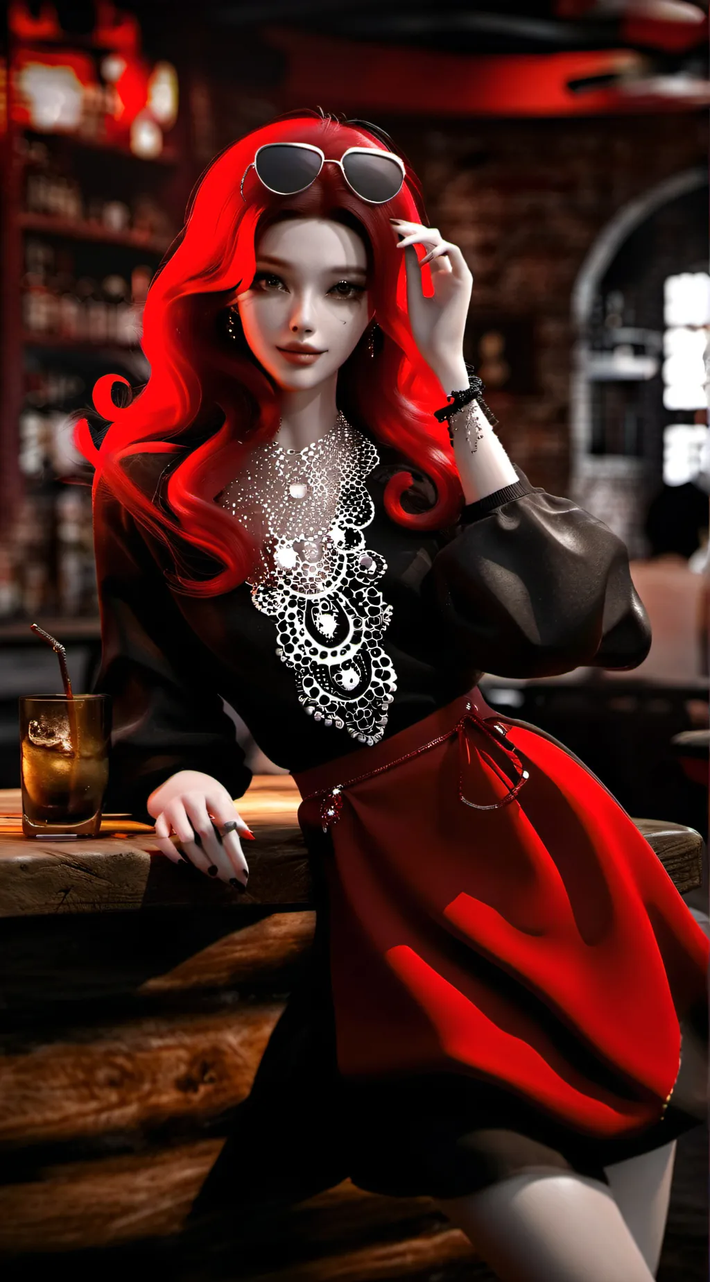 ai character: Amy Shannon  background