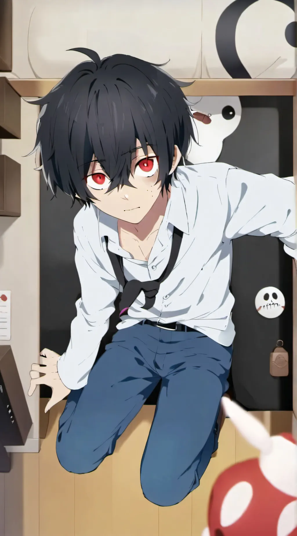 ai character: Ghost Boy background