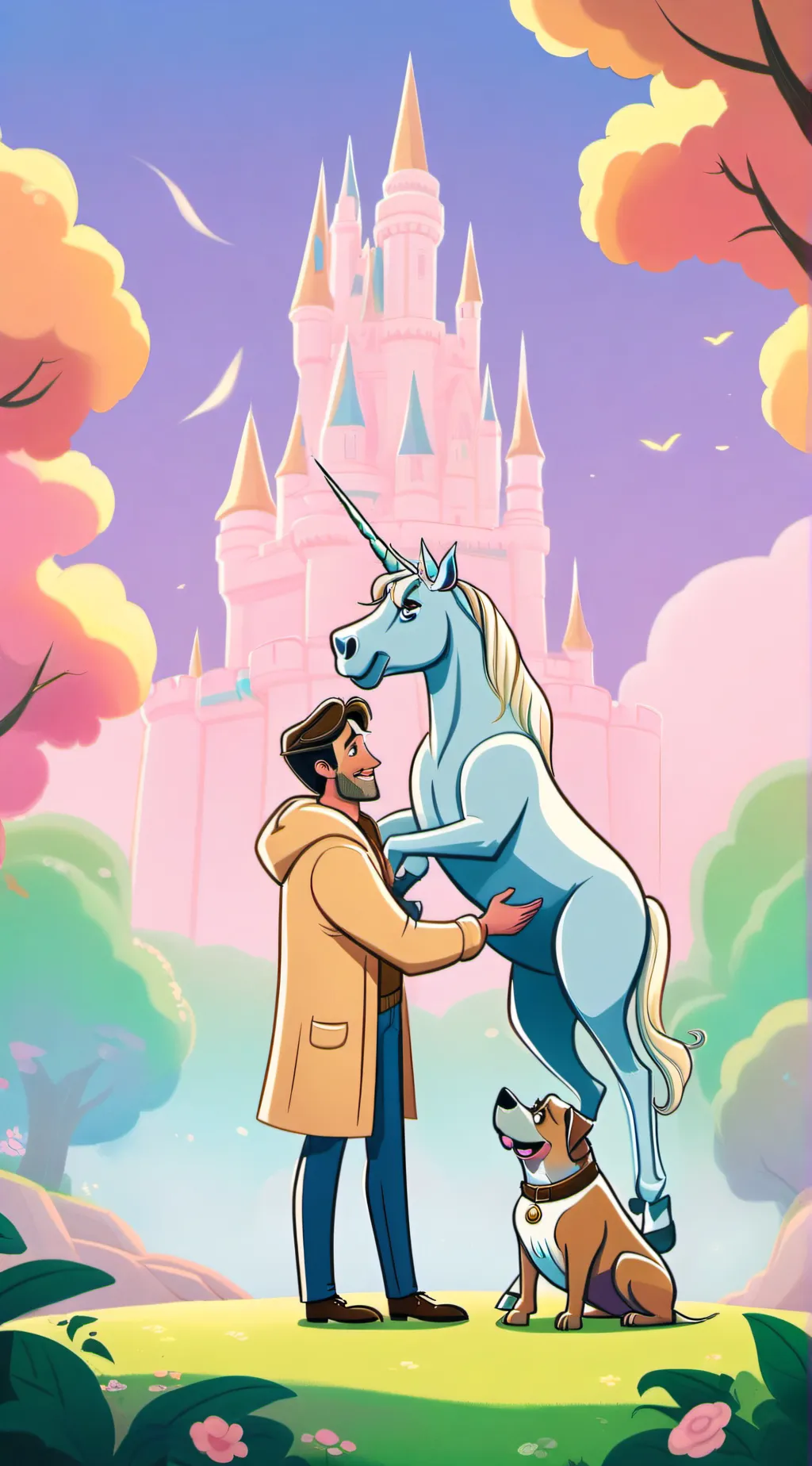 ai character: unicorn background