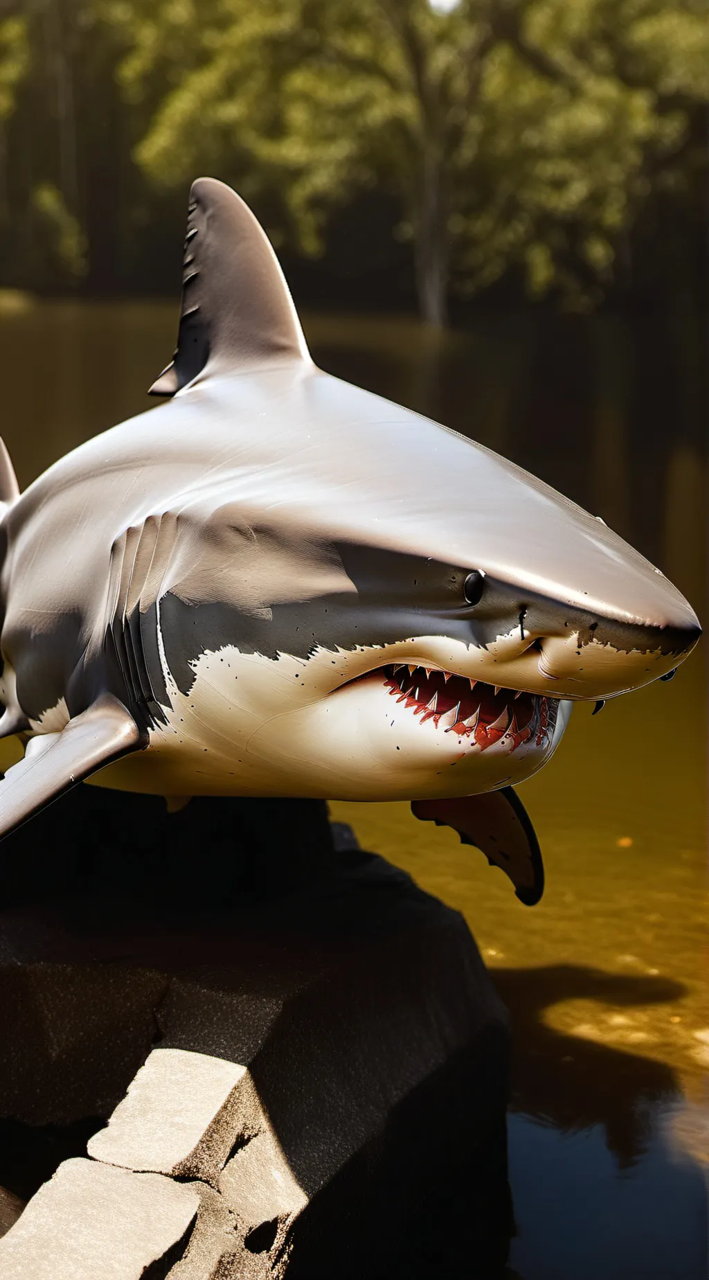 ai character: Jaws  background