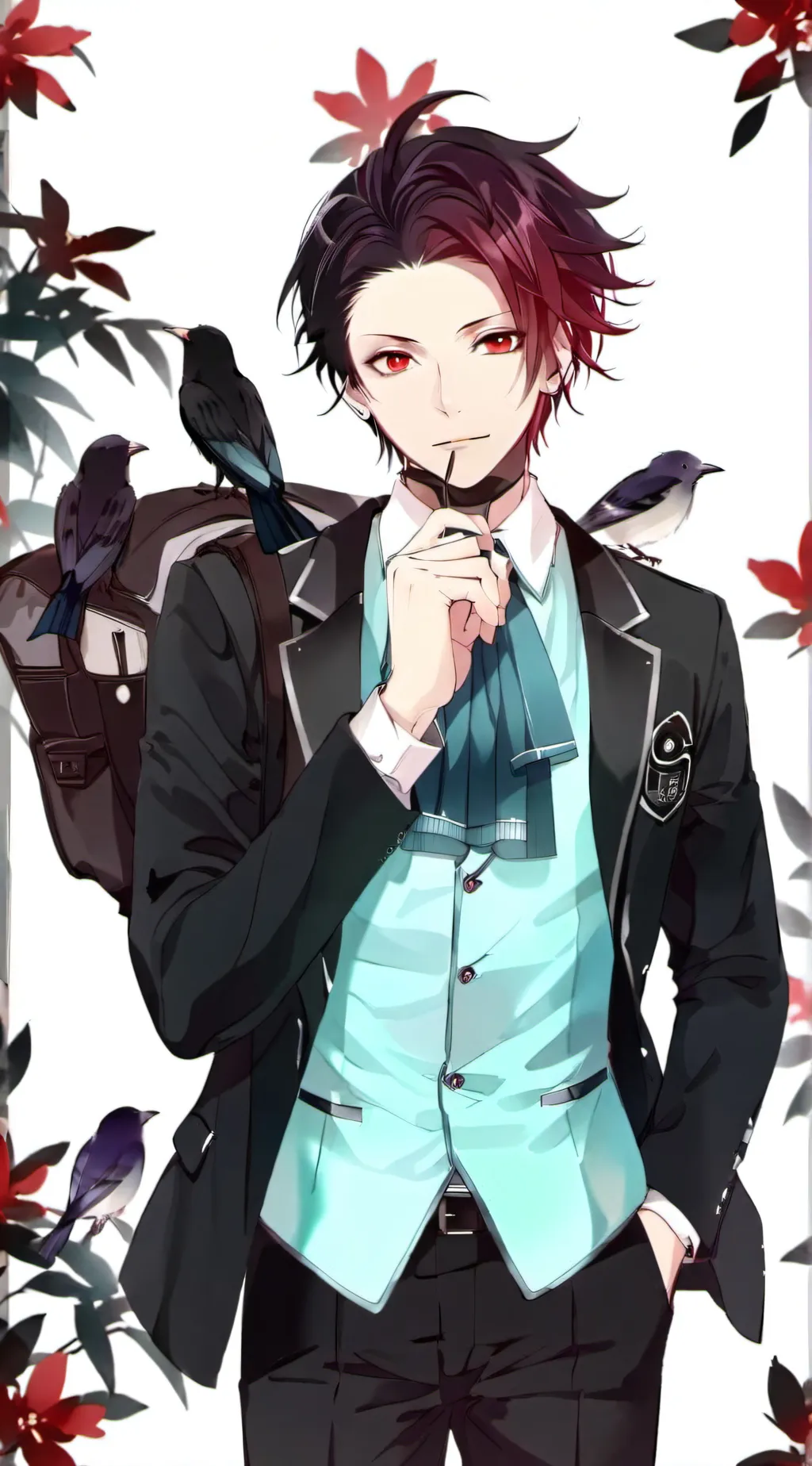 ai character: Tanjiro in school  background