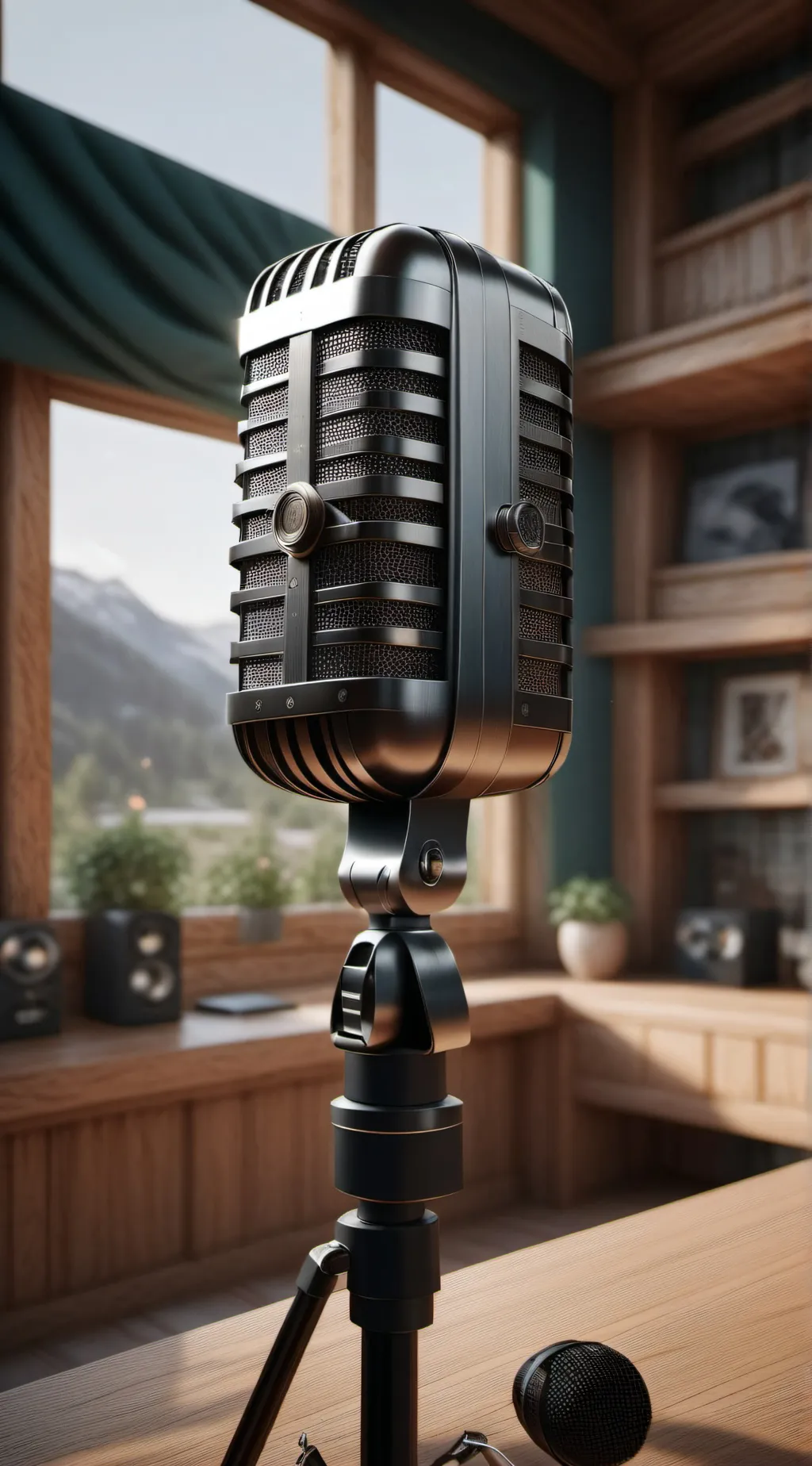 ai character: The studio background